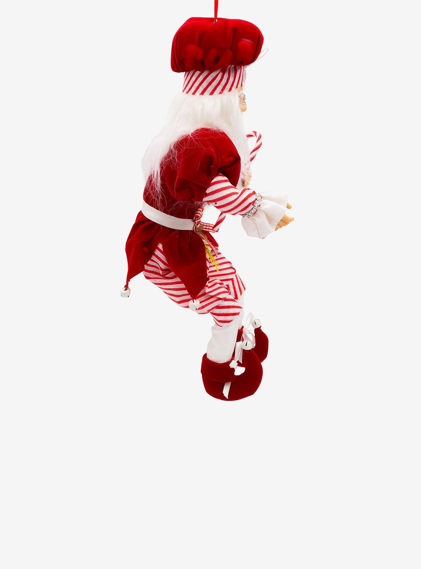 Kurt Adler Kringle Klaus Peppermint Chef Santa Figure, , alternate