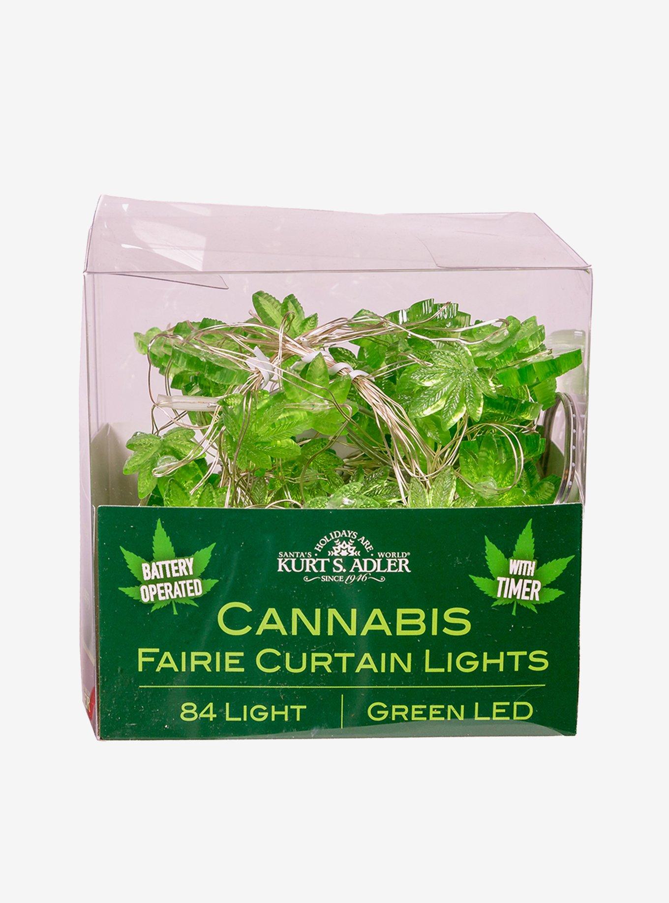Kurt Adler Cannabis Cartoon Light String Set, , alternate