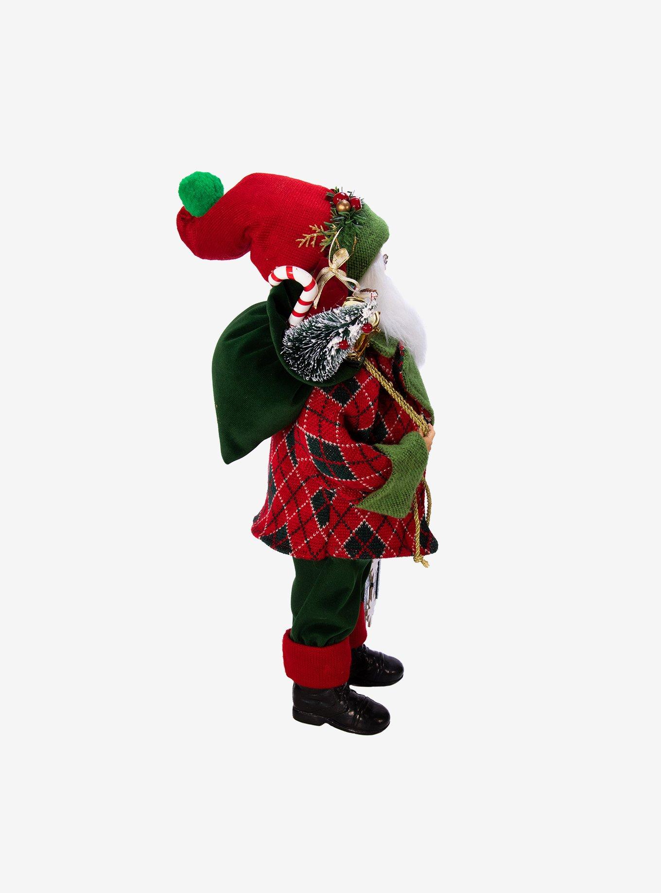 Kurt Adler Kringle Klaus Red and Green Santa Figure, , alternate