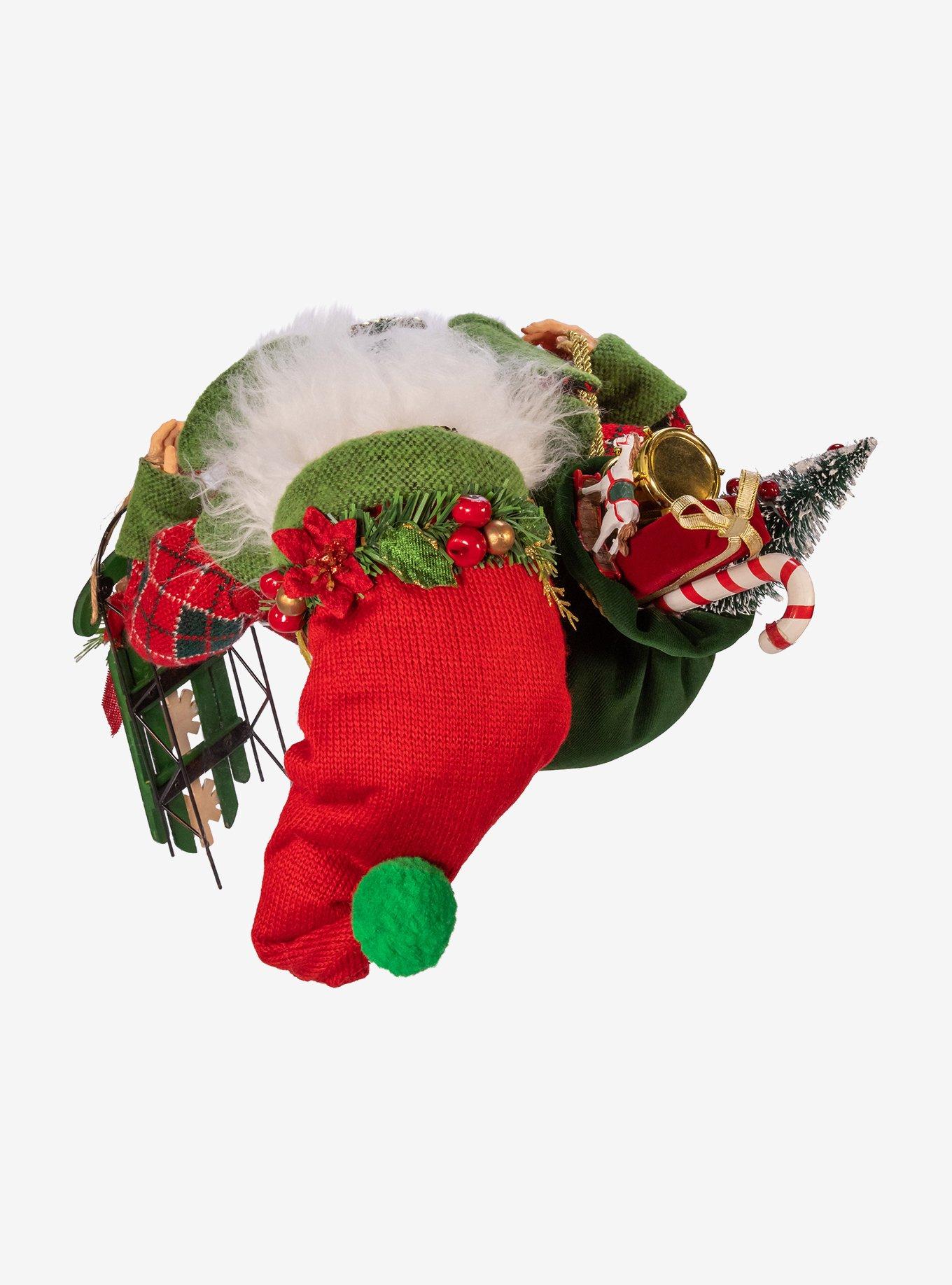 Kurt Adler Kringle Klaus Red and Green Santa Figure, , alternate