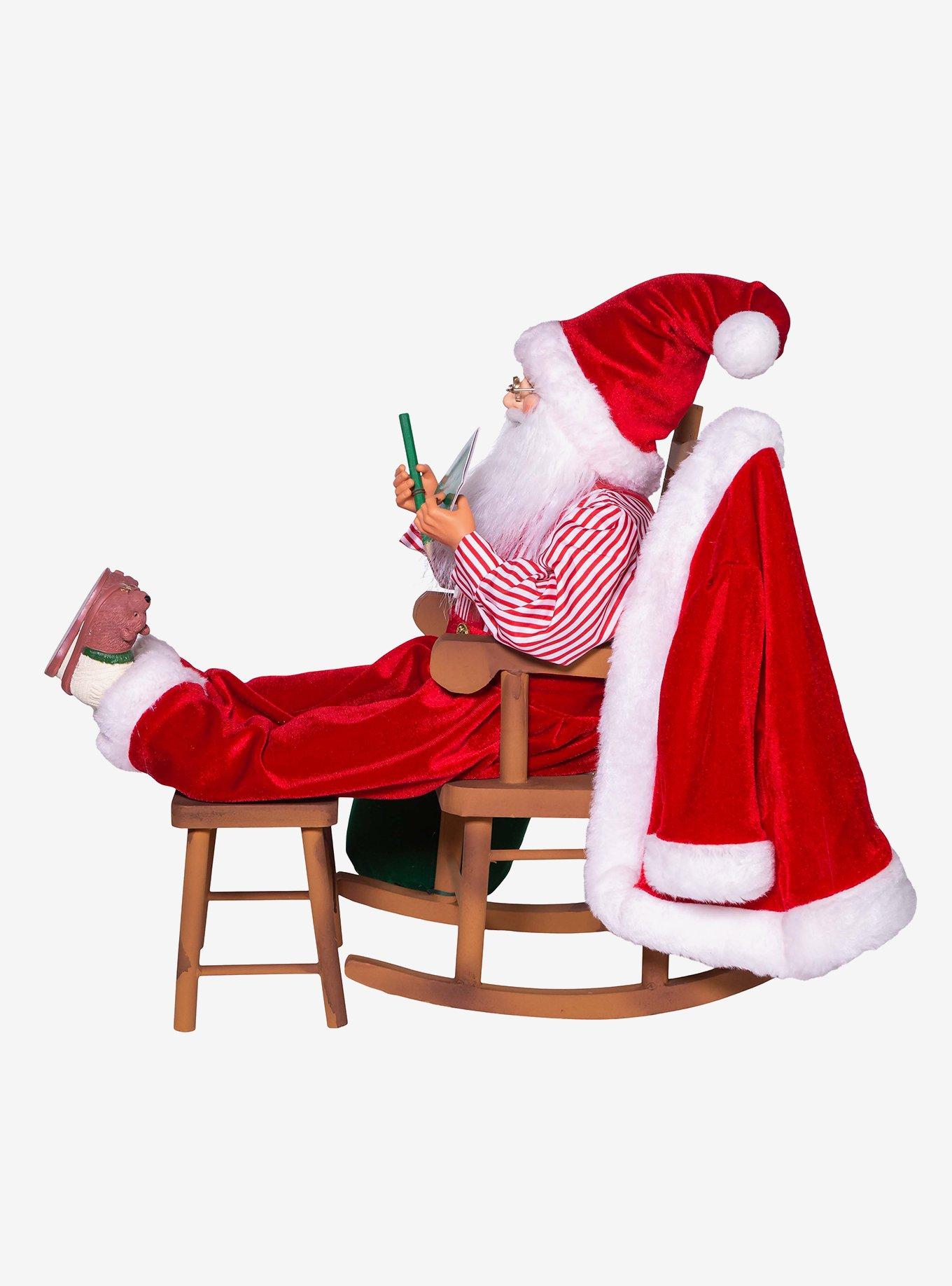 Kurt Adler Kringle Klaus Sitting in Chair Figure, , alternate