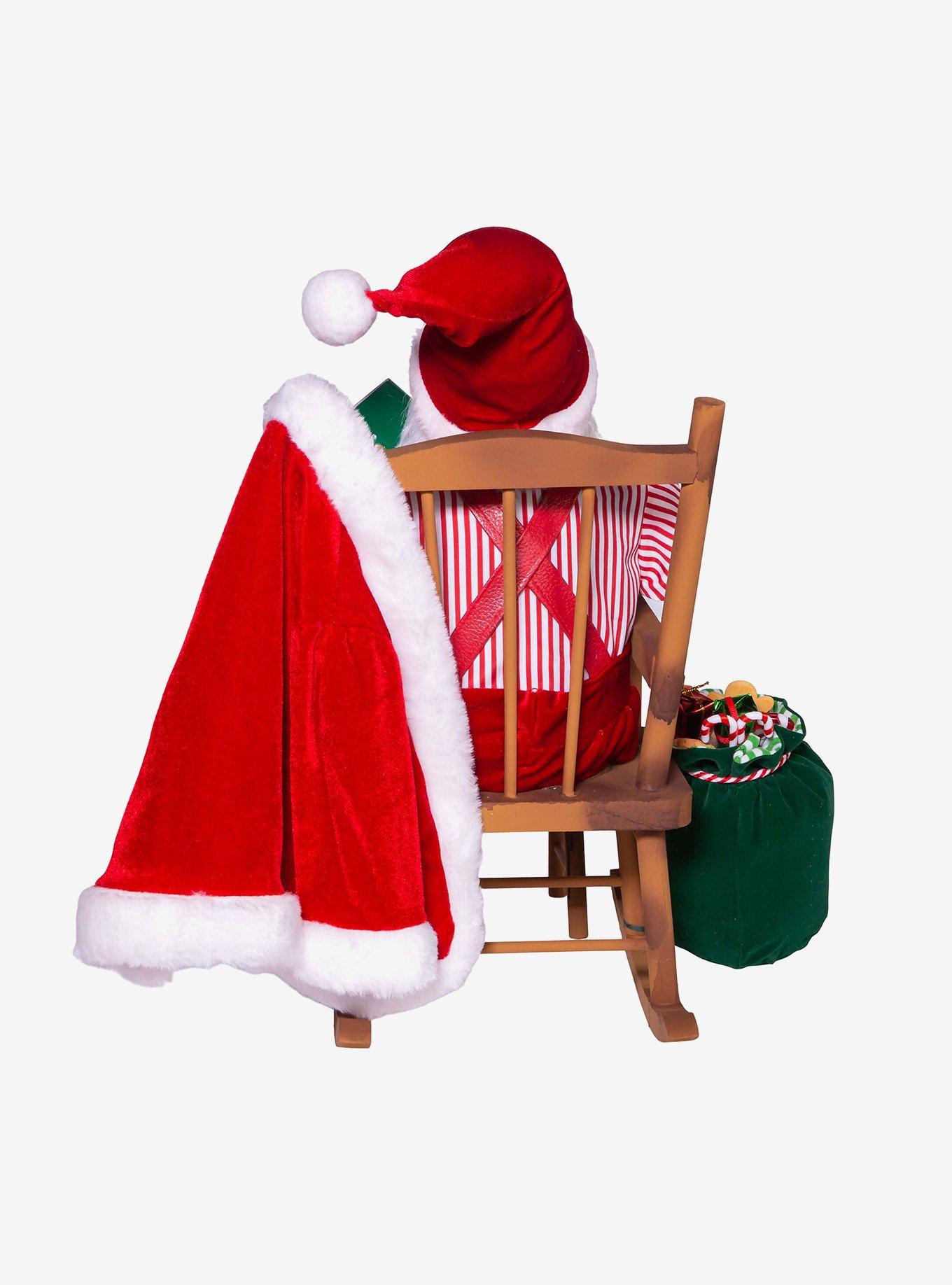 Kurt Adler Kringle Klaus Sitting in Chair Figure, , alternate