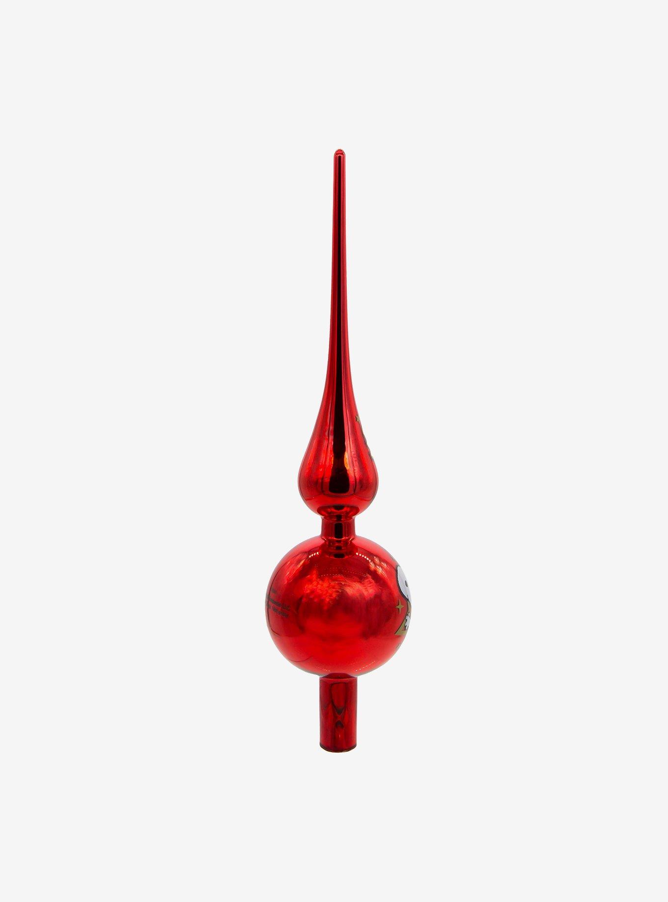 Kurt Adler Peanuts Snoopy Glass Tree Topper, , alternate