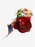 Kurt Adler Fabriche Fireman Santa with American Flag Figure, , alternate