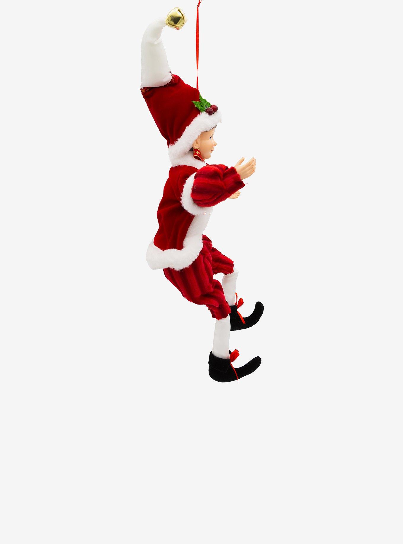 Red and White Kringle Klaus Elf Ornament, , alternate