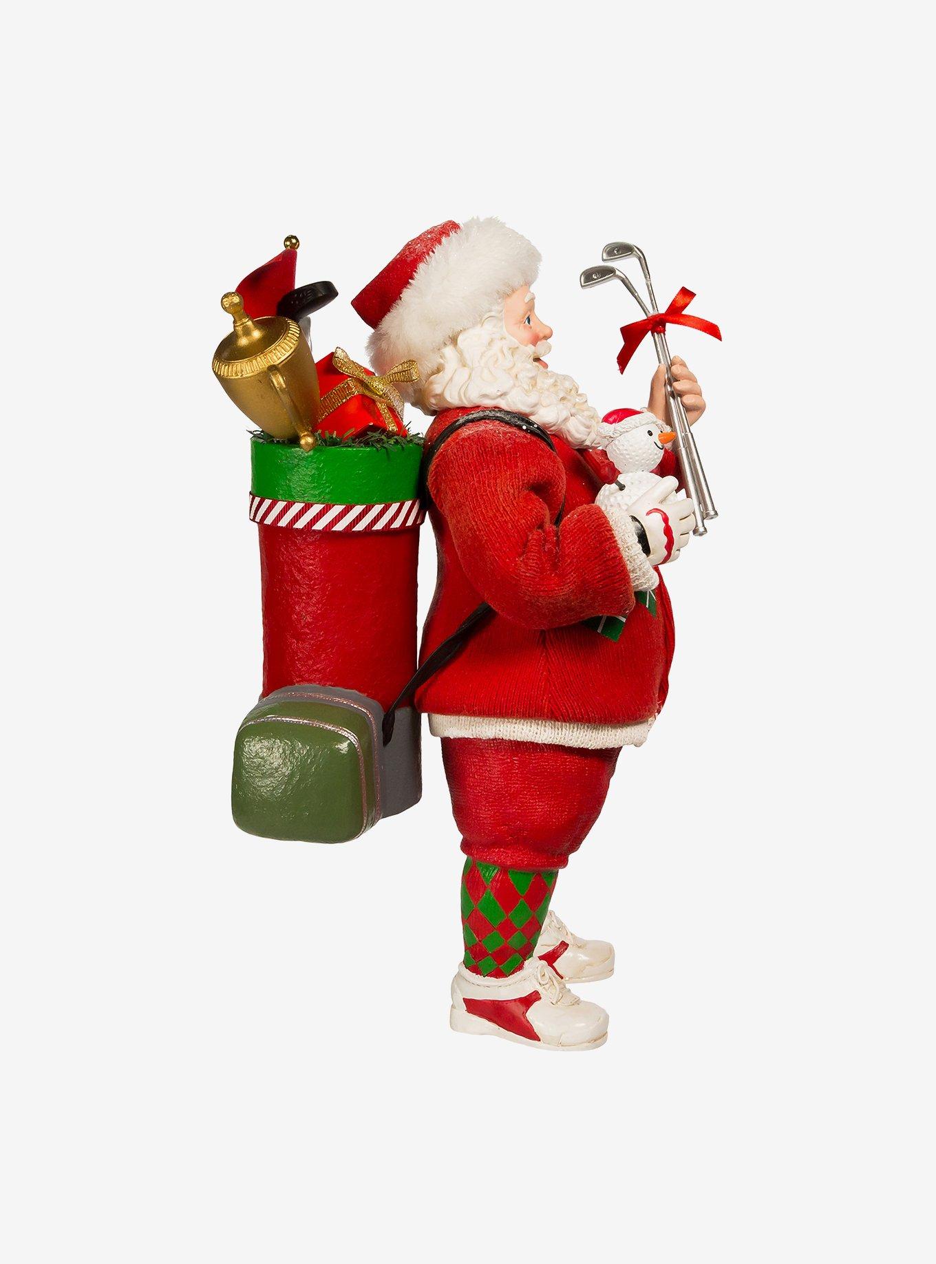 Kurt Adler Fabriche Golf Santa Figure, , alternate