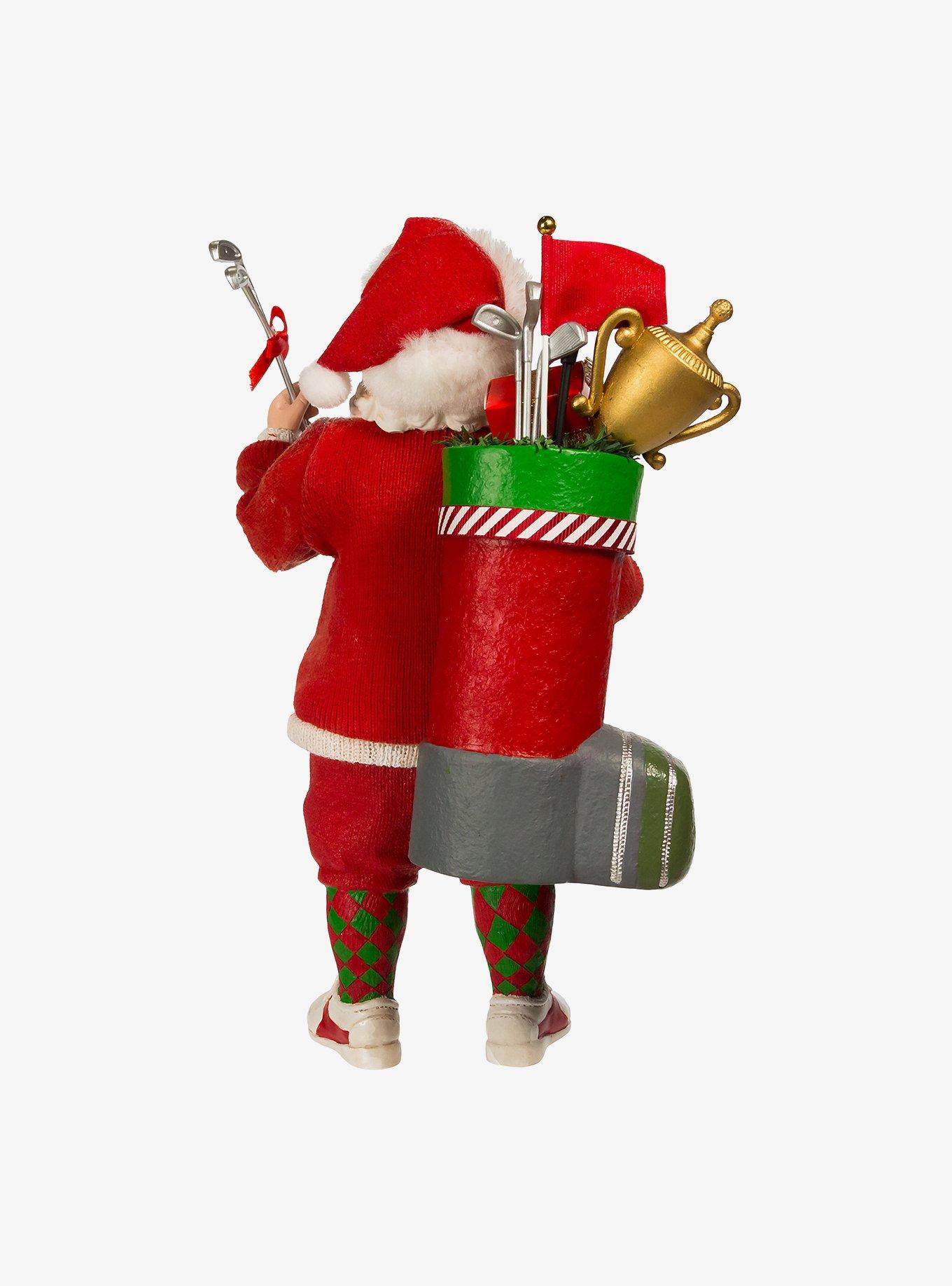 Kurt Adler Fabriche Golf Santa Figure, , alternate