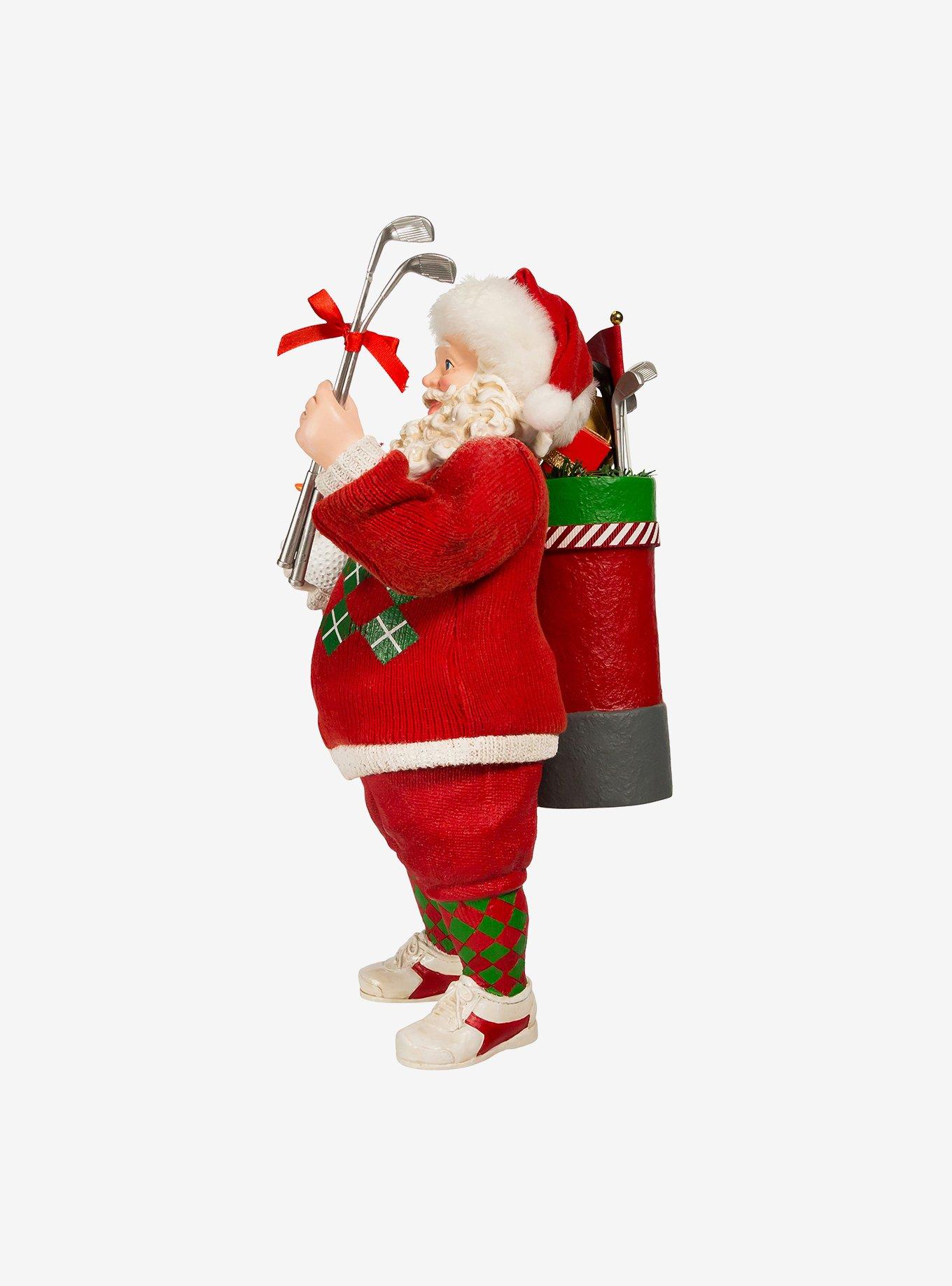 Kurt Adler Fabriche Golf Santa Figure, , alternate