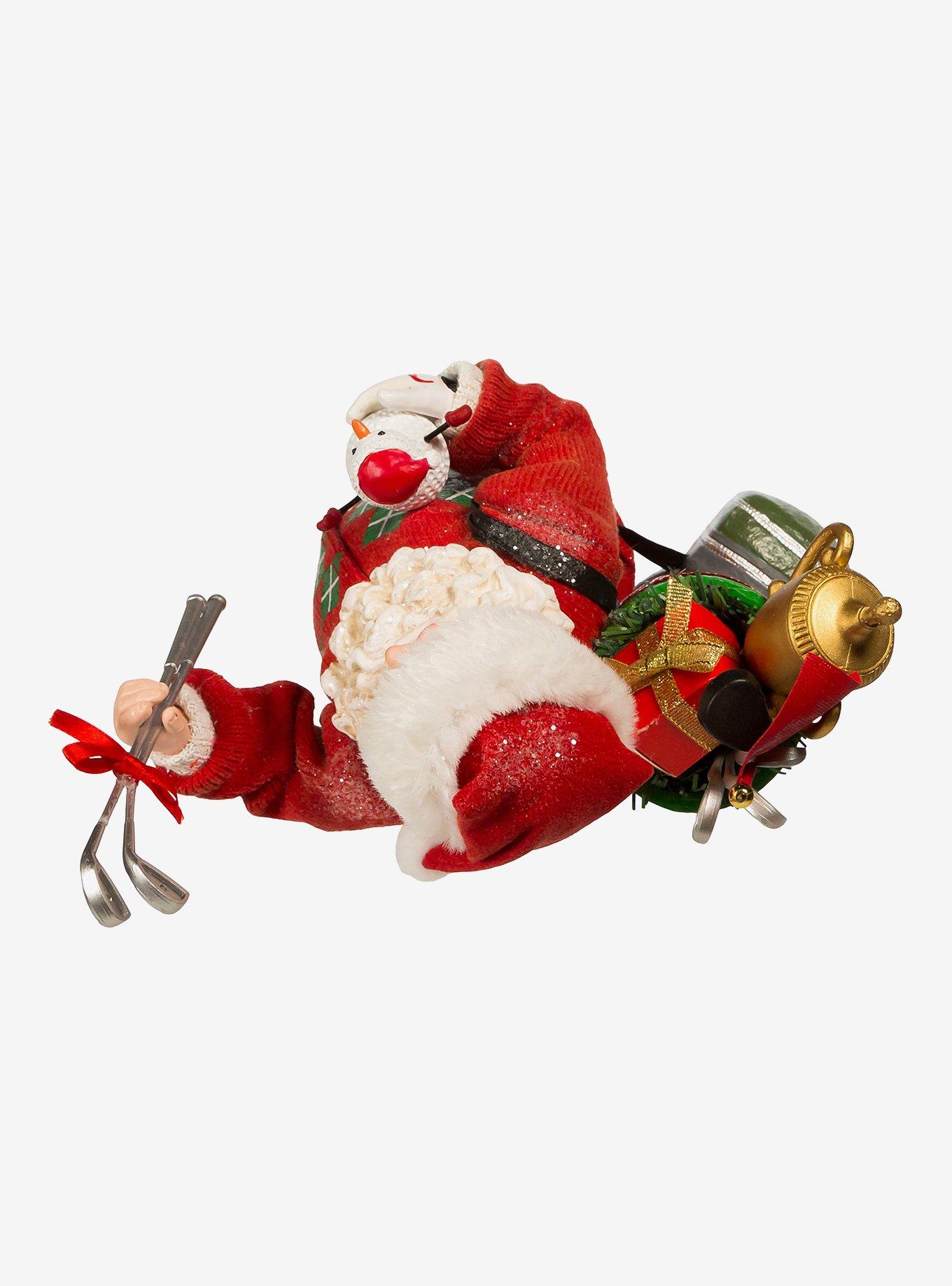 Kurt Adler Fabriche Golf Santa Figure, , alternate