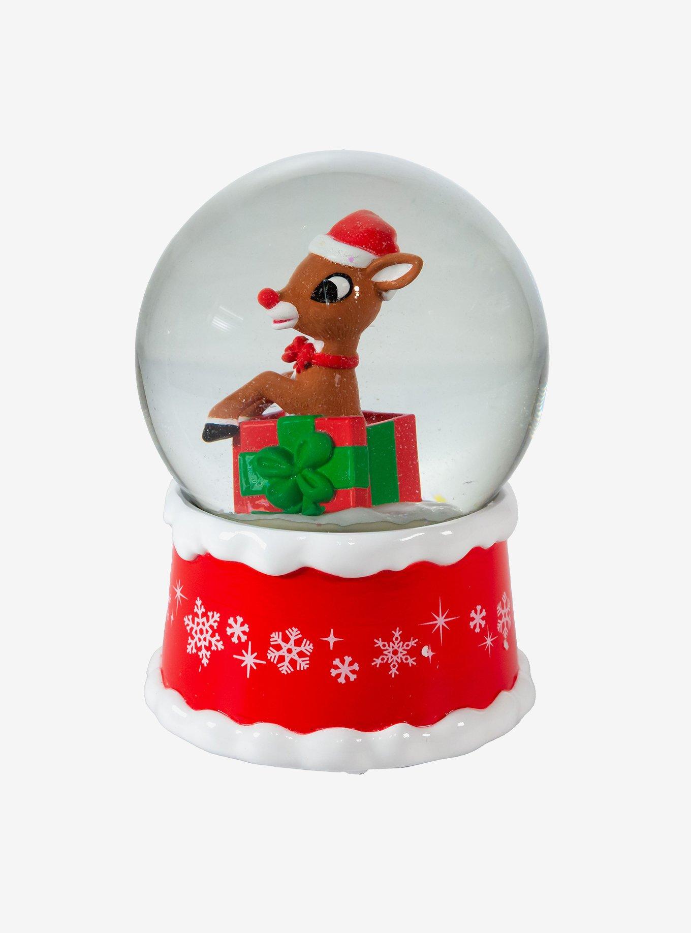 Kurt Adler Rudolph the Red-Nosed Reindeer with Gifts Snow Globe