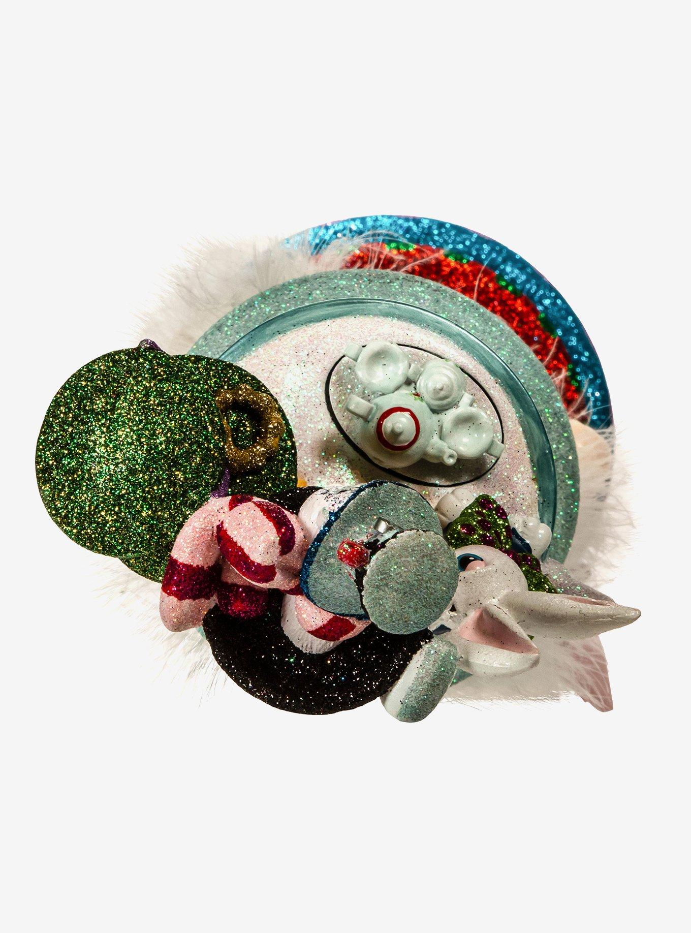 Kurt Adler Hollywood Alice Teacup Hat Nutcracker, , alternate