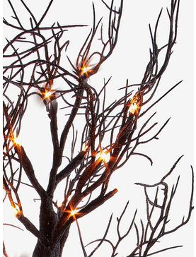 Kurt Adler Orange LED Black Glitter Tree Lamp, , hi-res