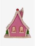 Kurt Adler Pink Candy LED Gingerbread House Figure, , alternate