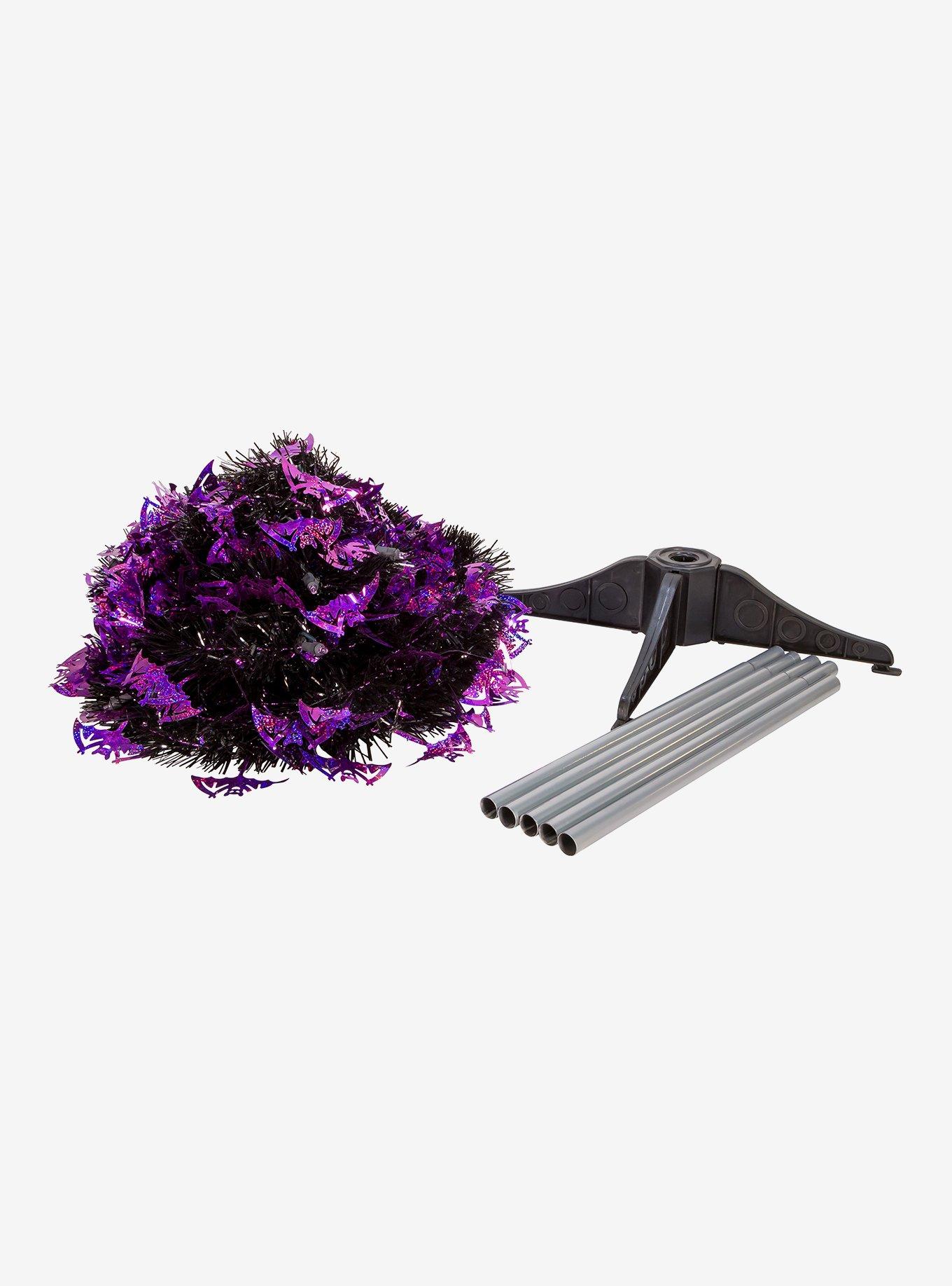 Kurt Adler Pre-Lit Purple and Black Collapsible Tree, , alternate