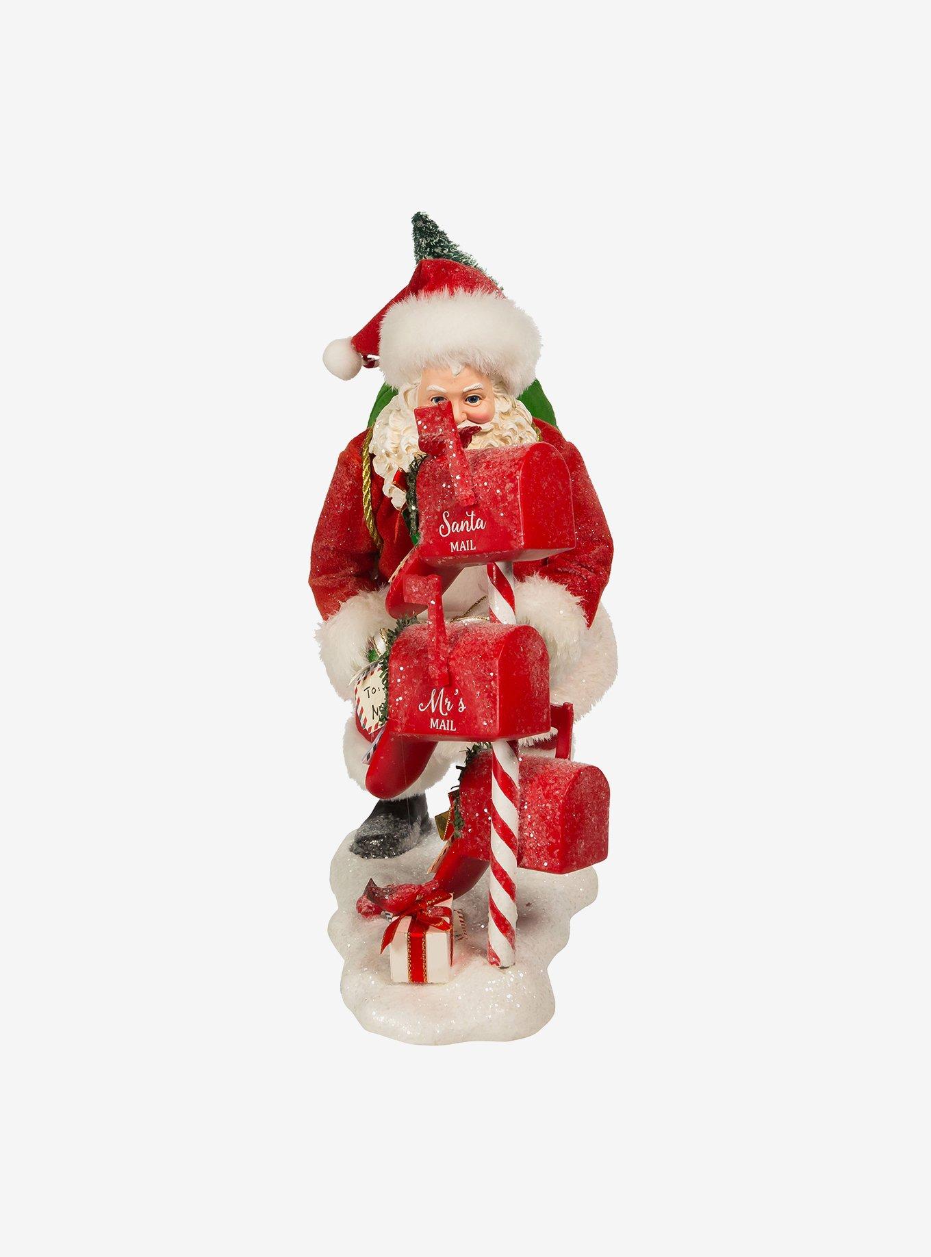 Kurt Adler Fabriche Santa Checking Mail Figure