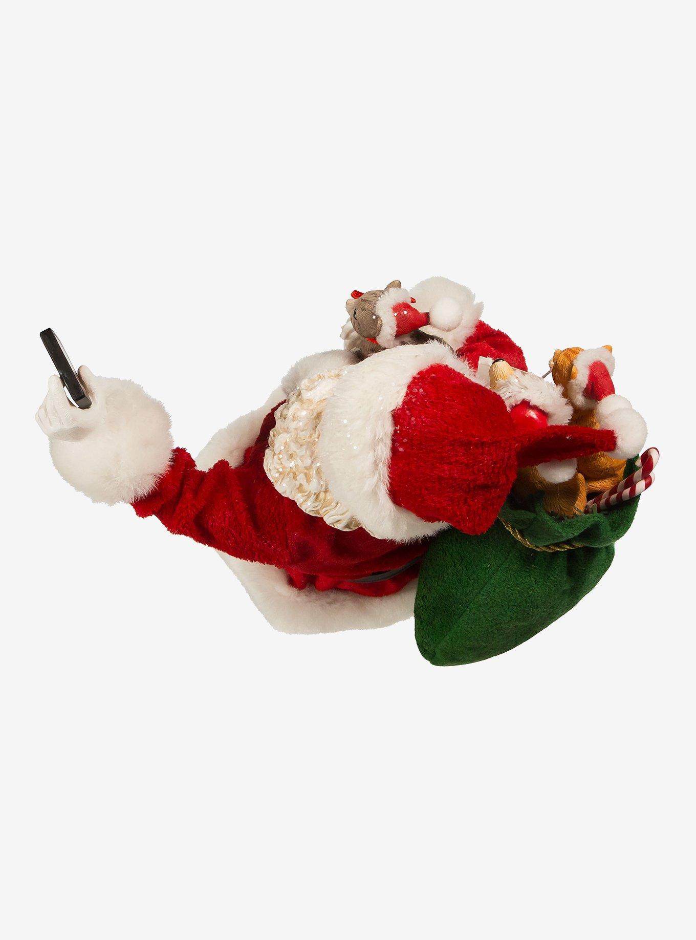 Kurt Adler Fabriche Santa Taking Selfie Figure, , alternate