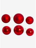 Kurt Adler Shiny and Matte Red Glass Ball Ornaments Set, , alternate