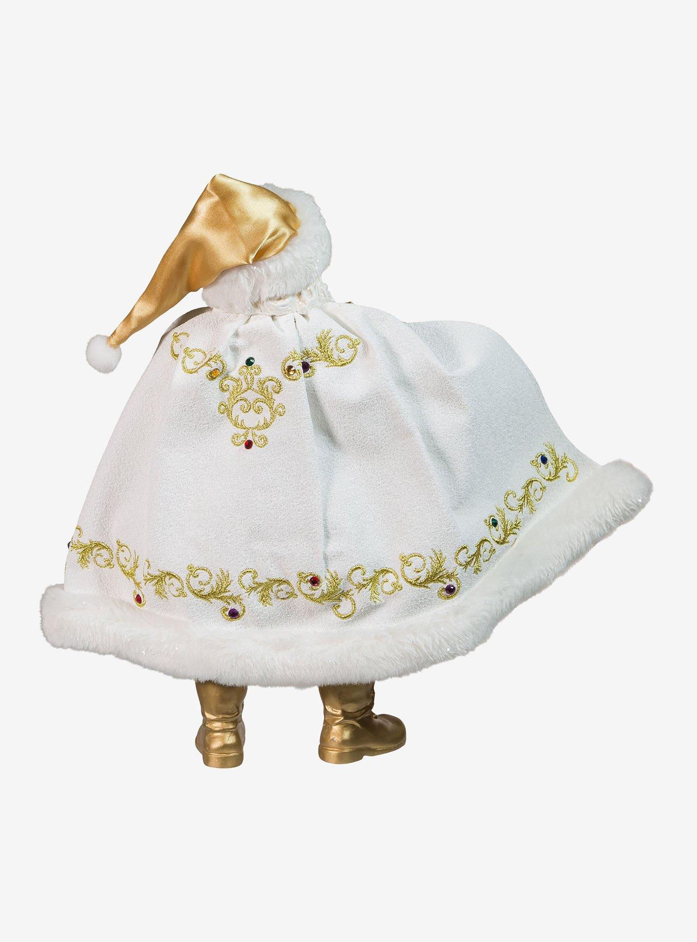 Kurt Adler Fabriche White and Gold Santa Figure, , alternate