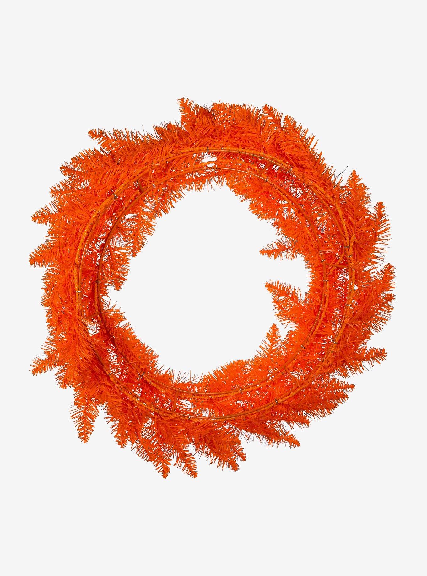 Kurt Adler 24-inch Unlit Orange Wreath, , alternate