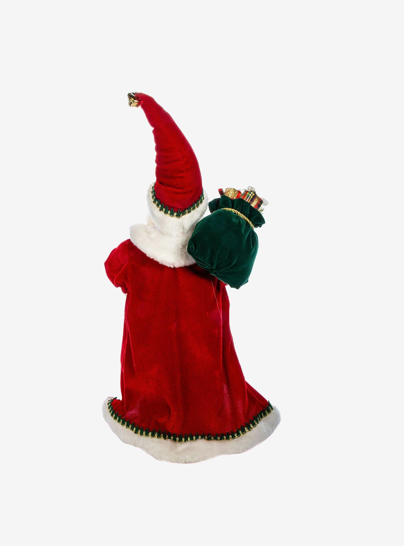 Kringle Klaus Fancy Santa with Stocking Figure, , alternate