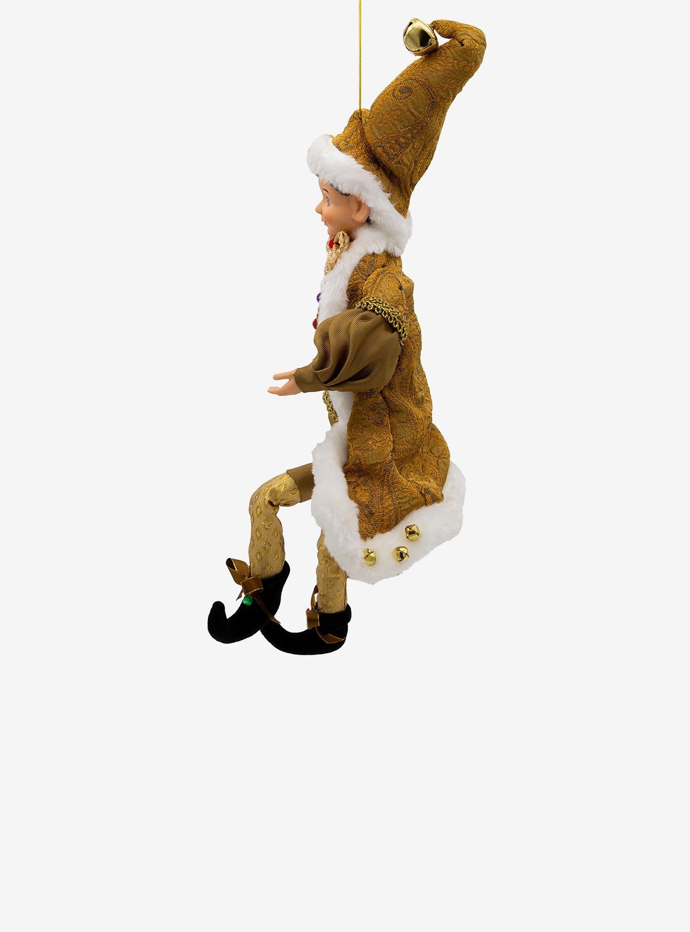 Kringle Klaus Fortune Gold Elf Ornament, , alternate