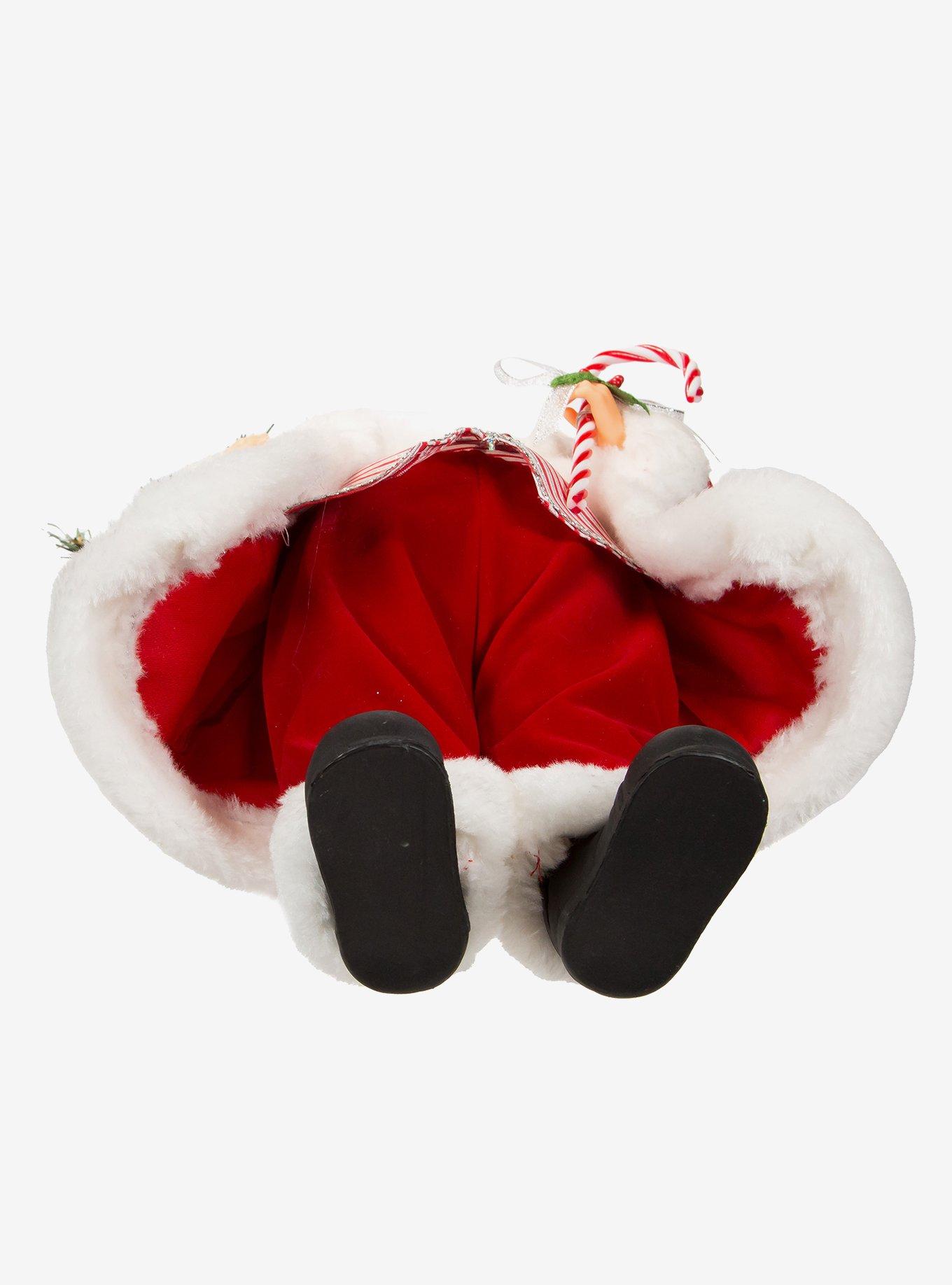 Kurt Adler Kringle Klaus Peppermint Santa Figure, , alternate