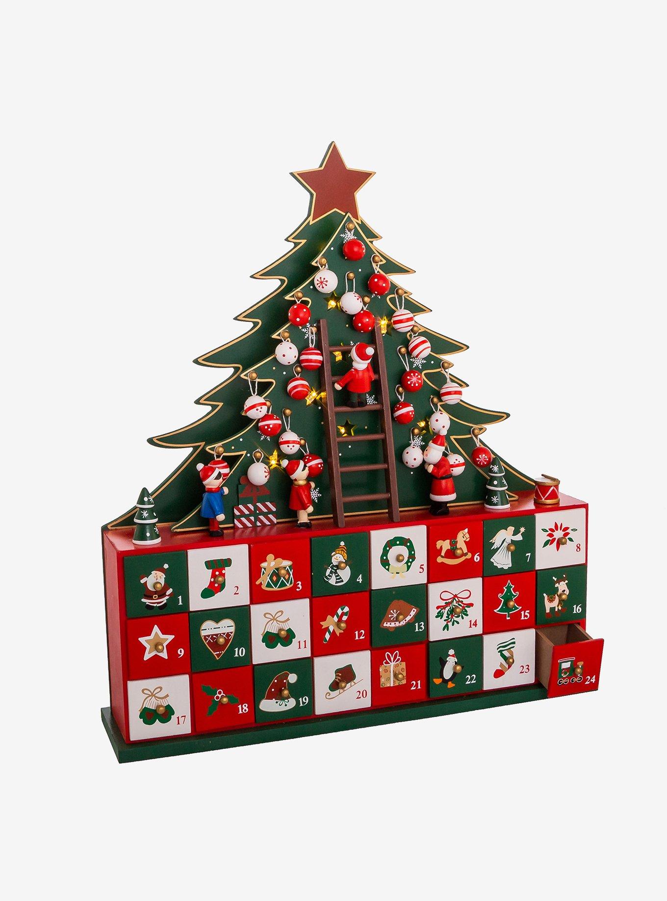 Kurt Adler LED Christmas Tree Advent Calendar, , alternate