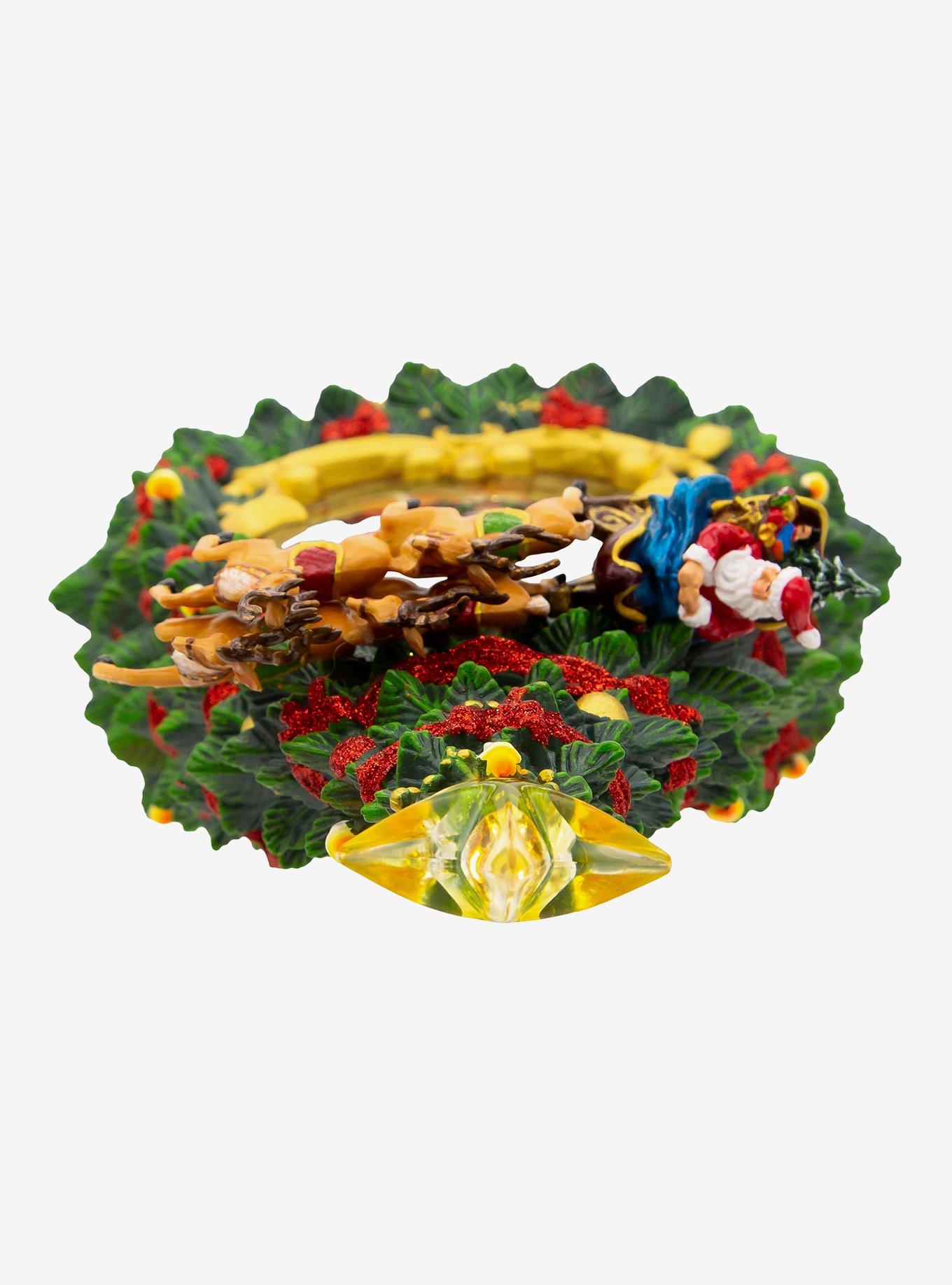 Kurt Adler Musical Water Santa Tree Figure, , alternate