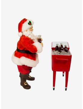 Plus Size Kurt Adler Coke Santa with Table Cooler Figure, , hi-res