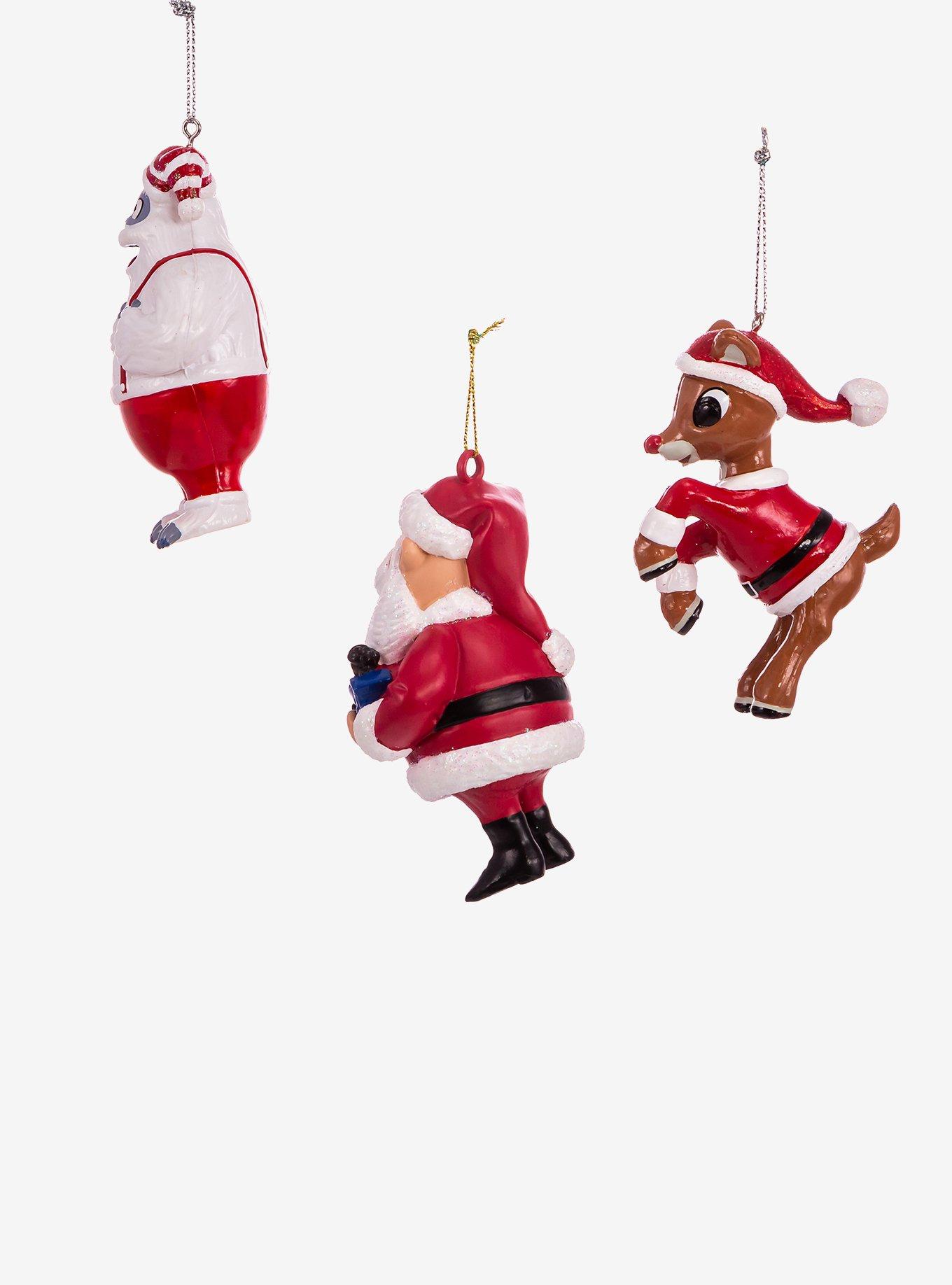 Kurt Adler Rudolph the Red-Nosed Reindeer Blow Mold Ornament Set, , alternate