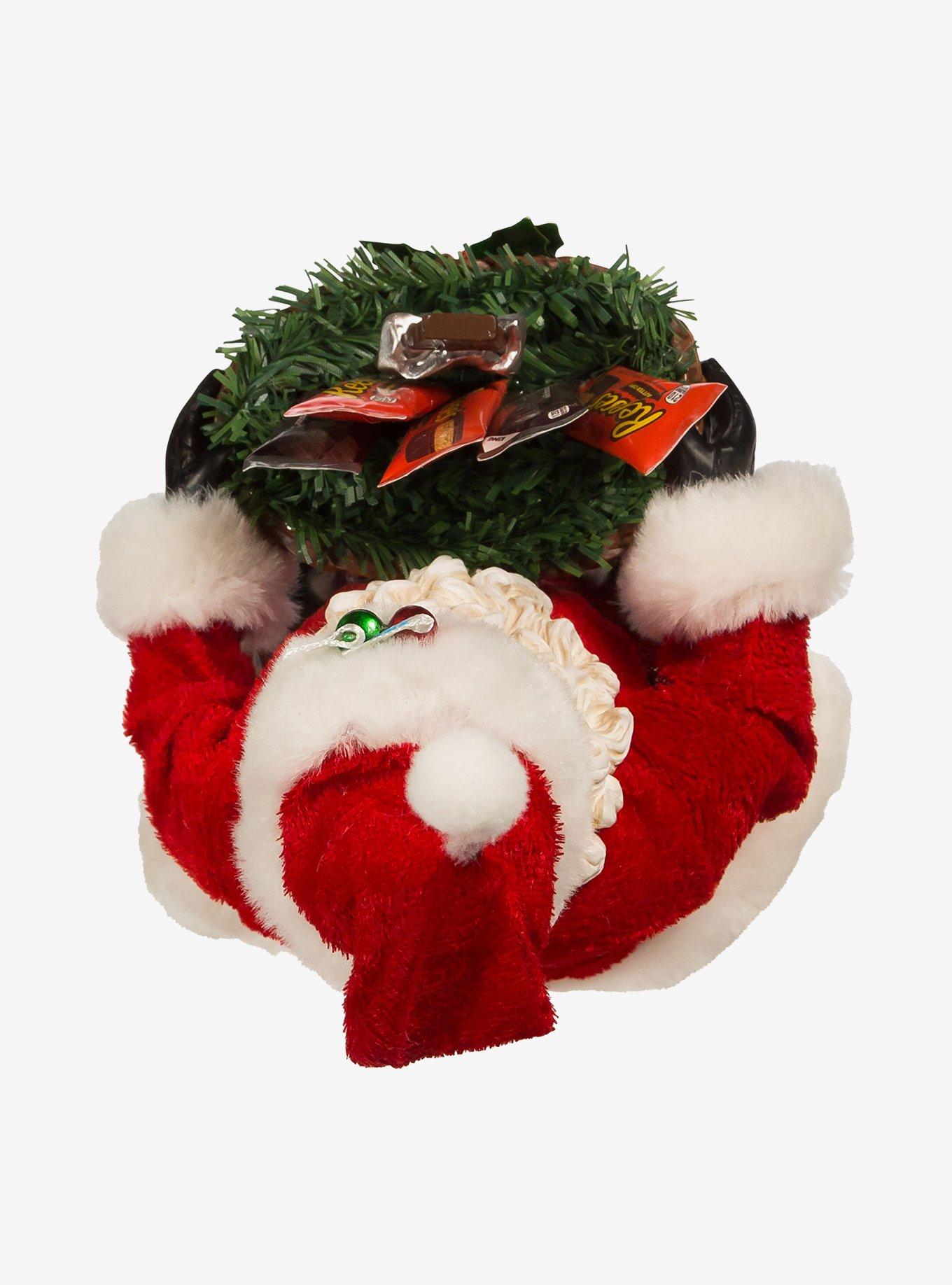 Kurt Adler Hershey Santa with Basket Figure, , alternate