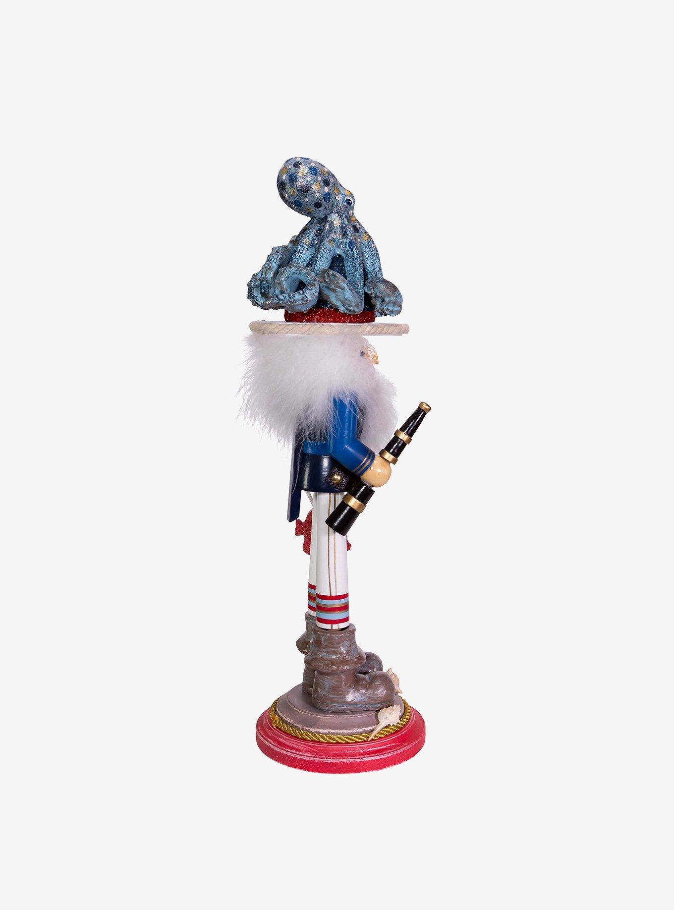 Kurt Adler Hollywood Octopus Hat Nutcracker, , hi-res