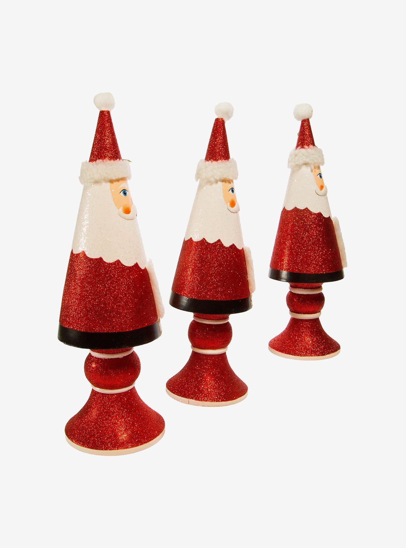 Kurt Adler Wooden Santa Tree Table Pieces Decor, , alternate