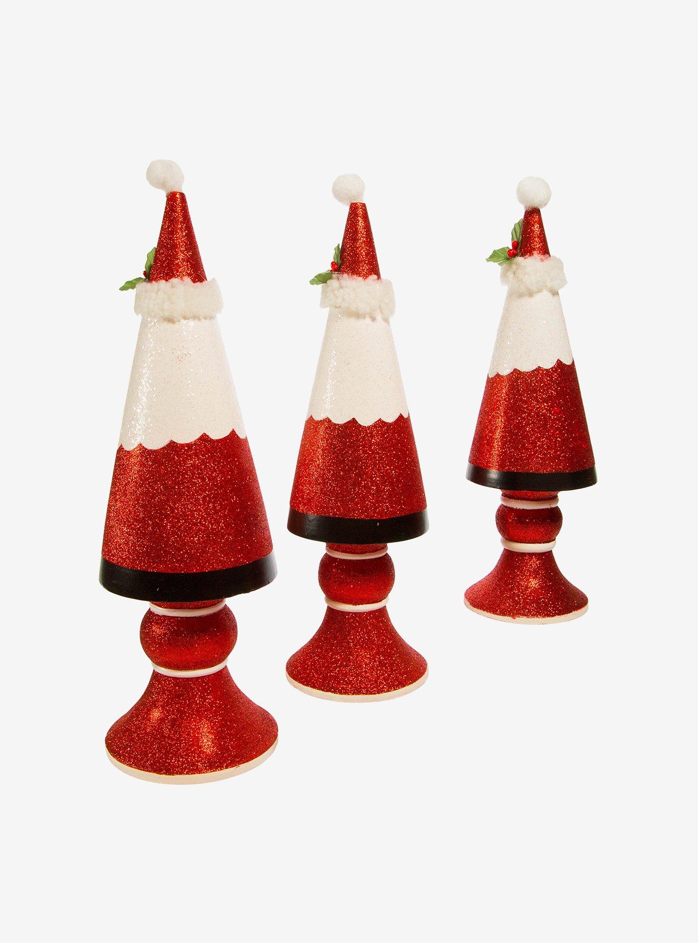 Wooden Santa Tree Table Pieces Decor, , alternate