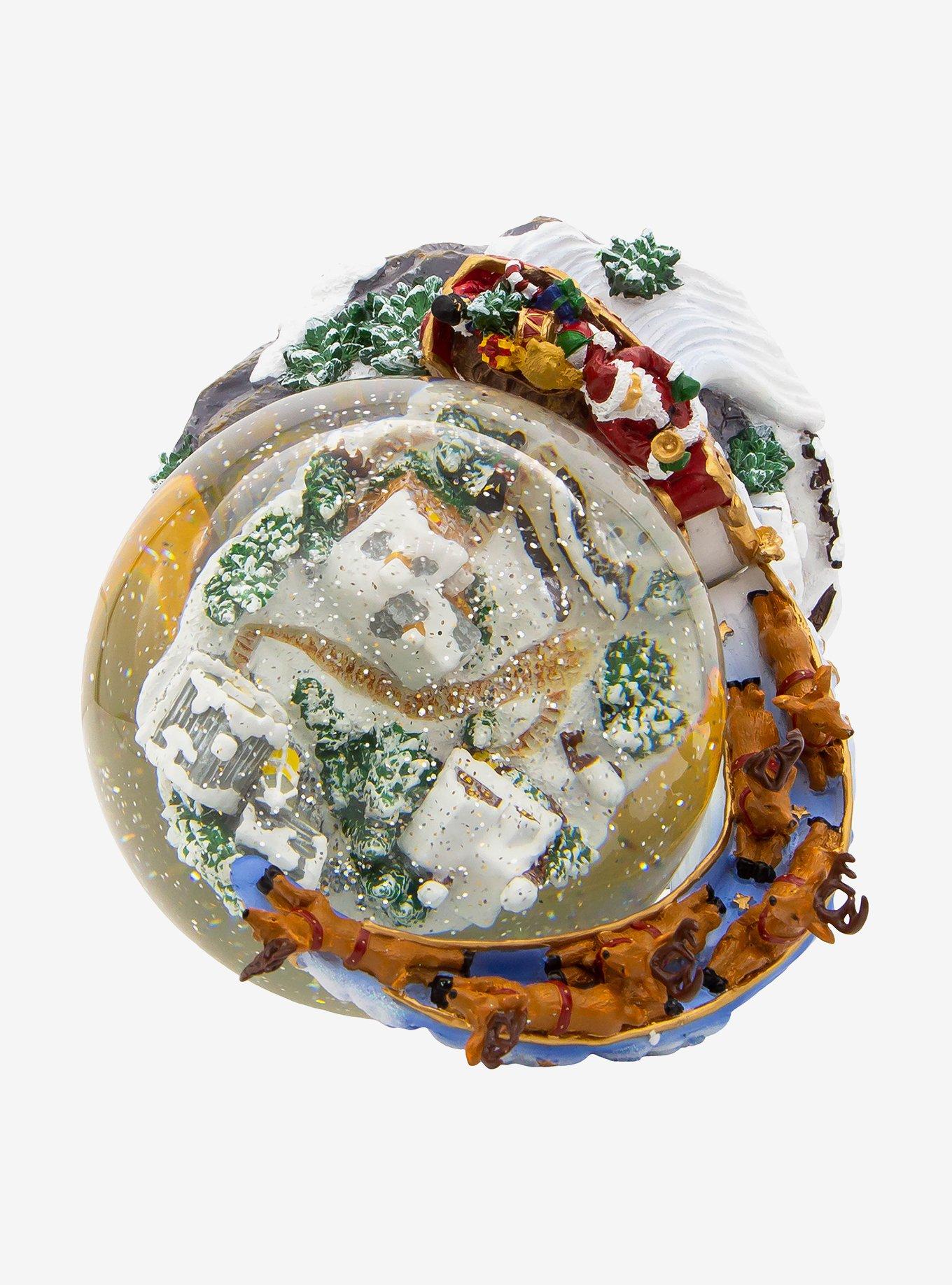 Musical Santa and Sled Snow Globe, , alternate