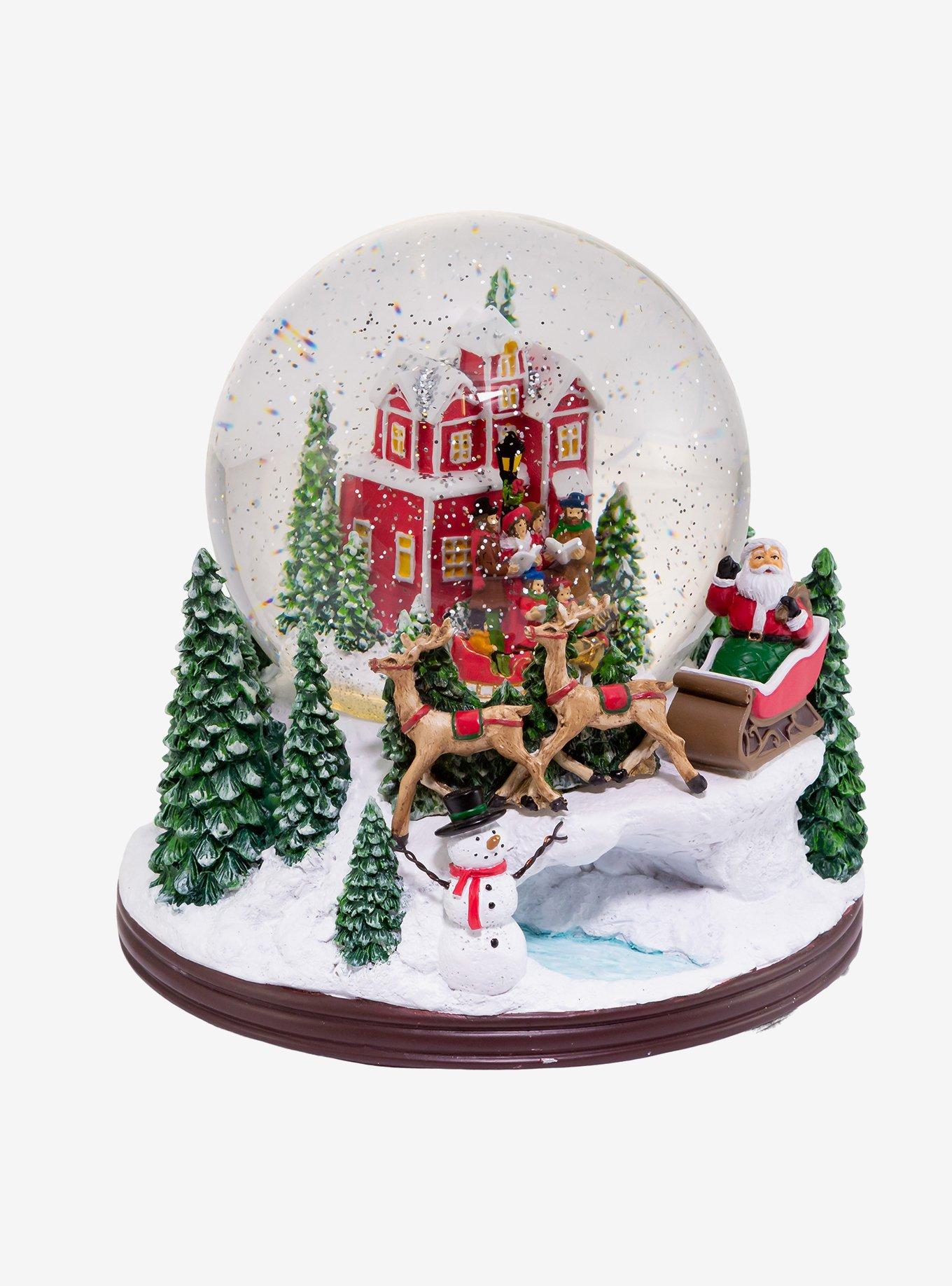 Kurt Adler LED Musical Santa's Sleigh Snow Globe, , alternate