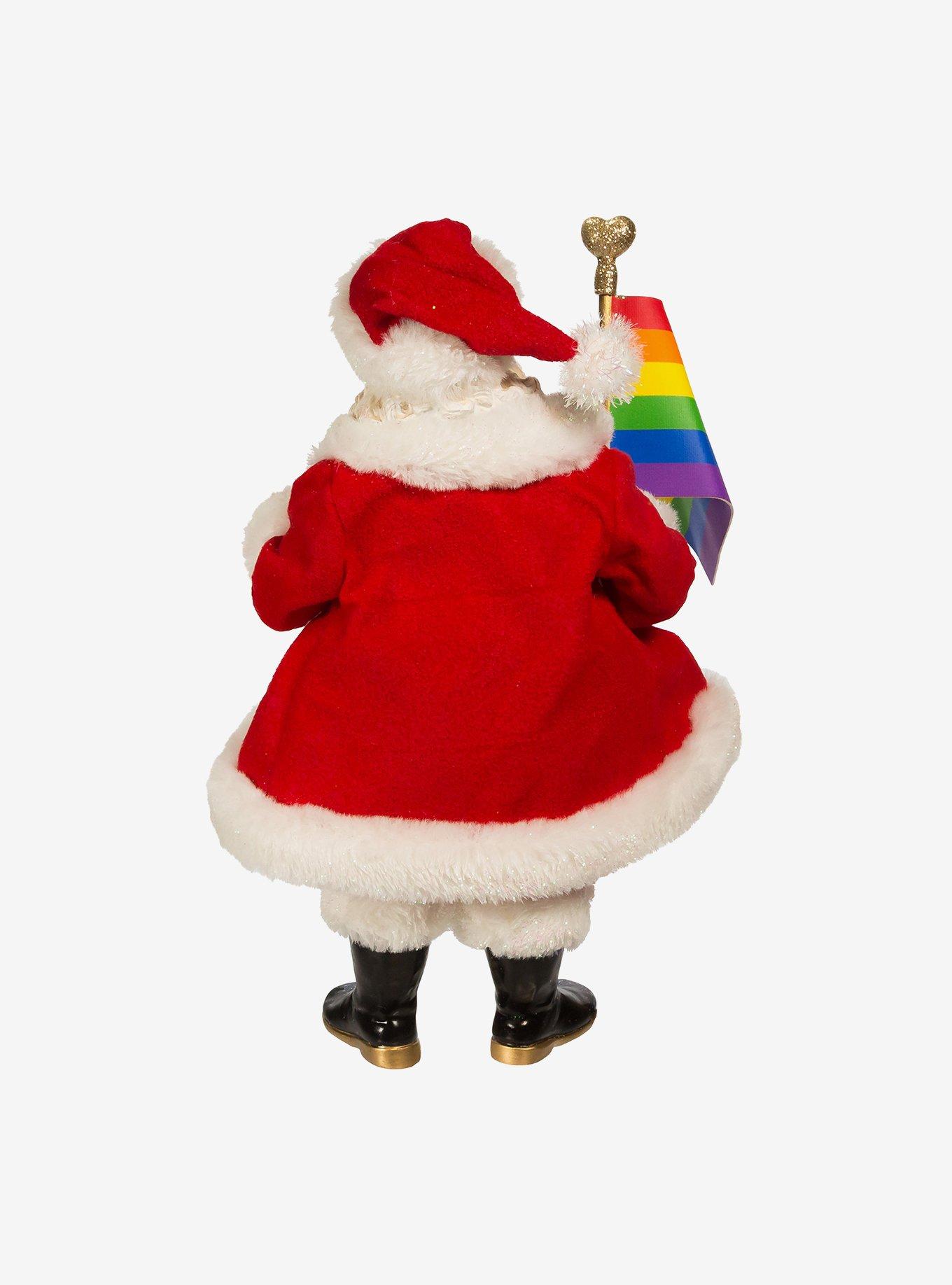 Kurt Adler Fabriche Pride Santa Figure, , alternate