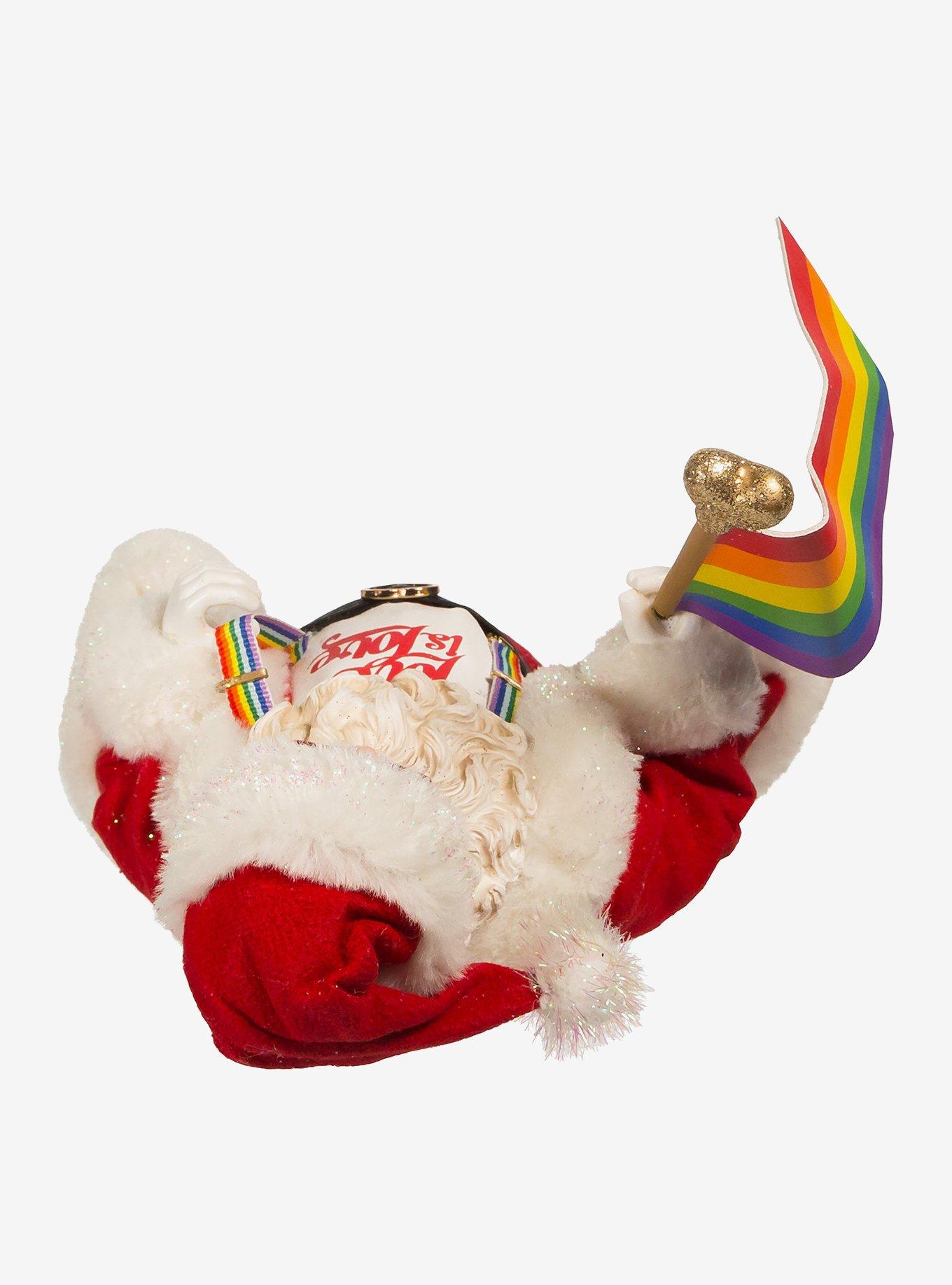 Kurt Adler Fabriche Pride Santa Figure, , alternate