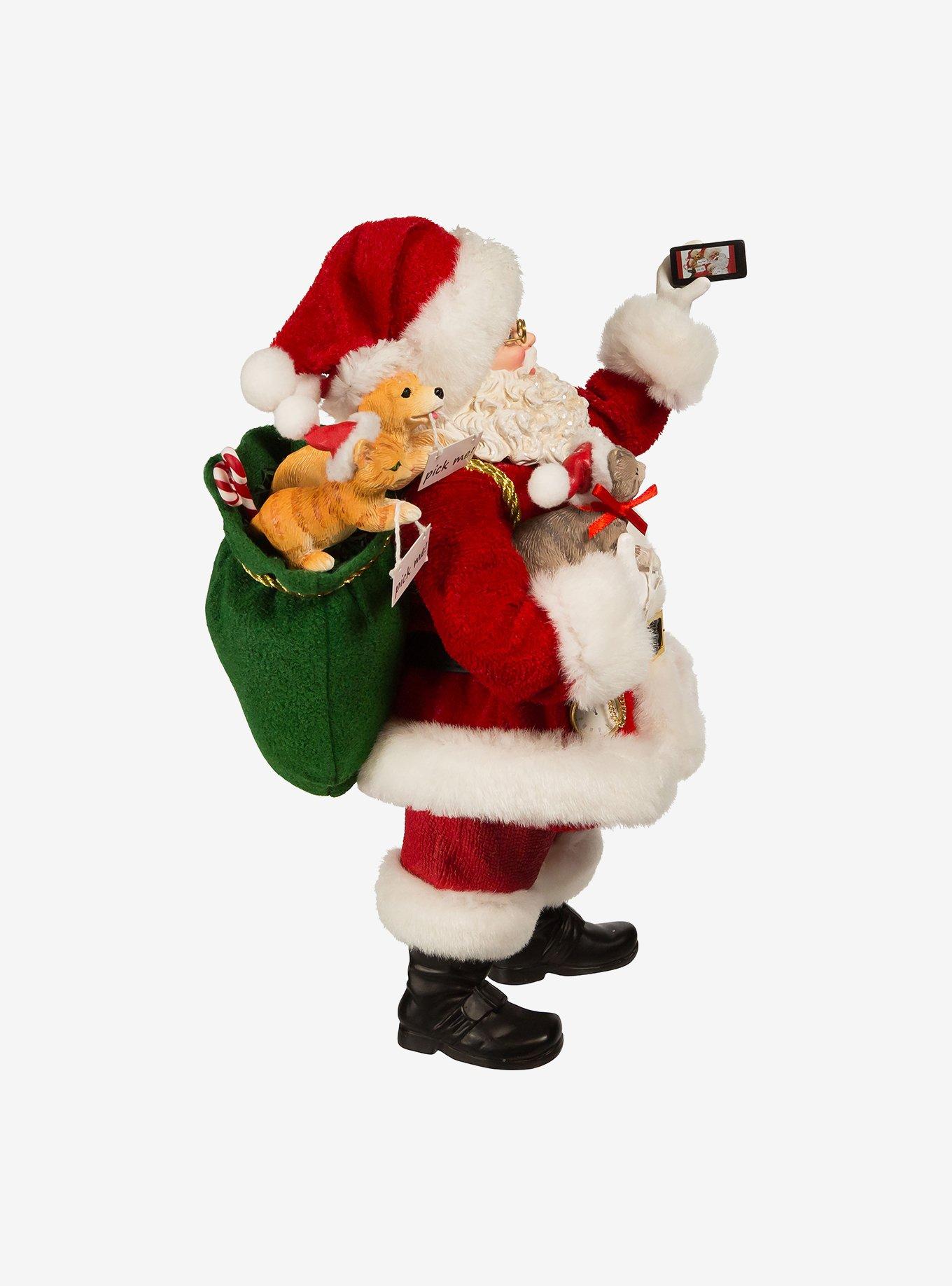 Kurt Adler Fabriche Santa Taking Selfie Figure, , alternate