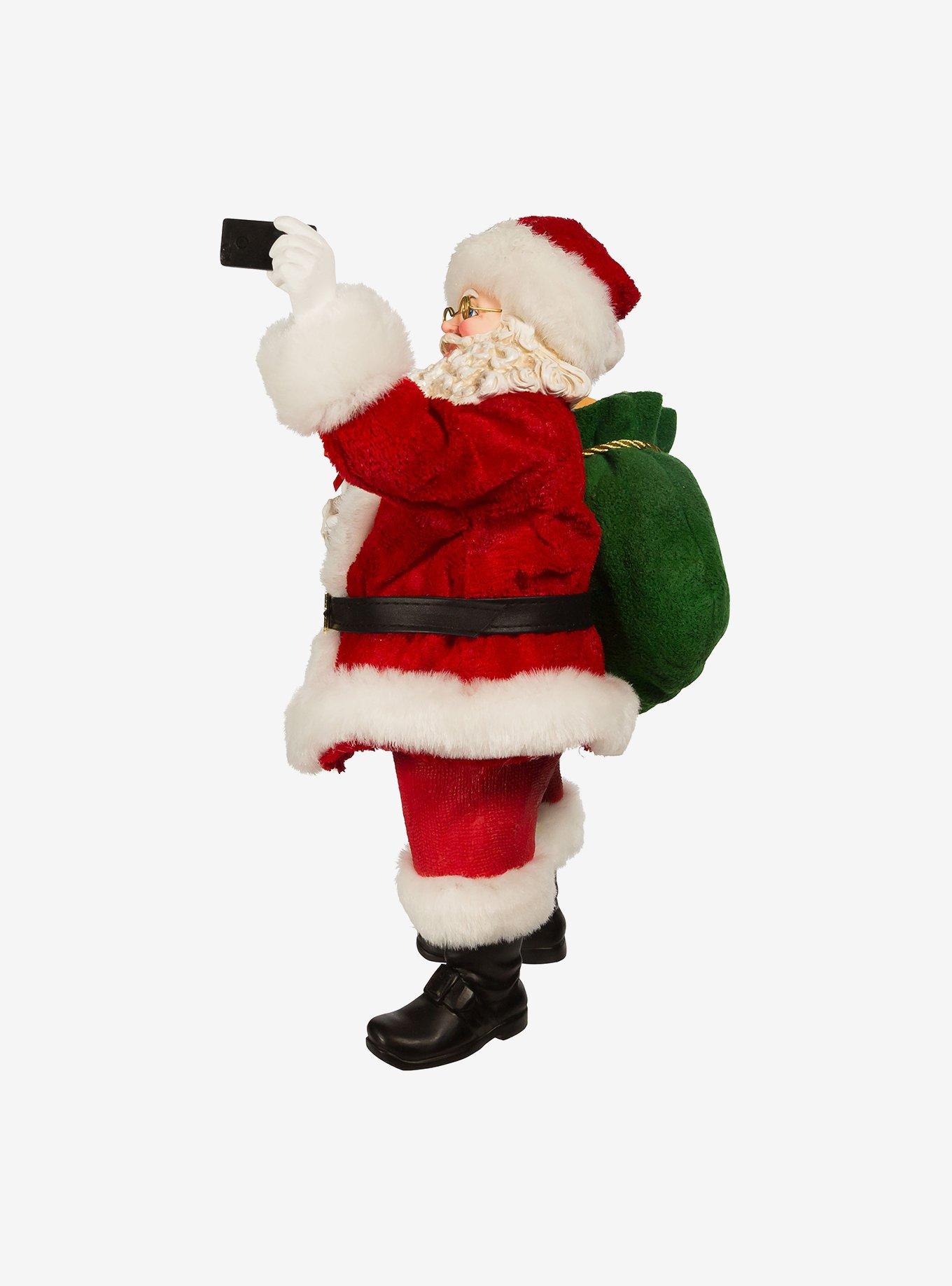 Kurt Adler Fabriche Santa Taking Selfie Figure, , alternate