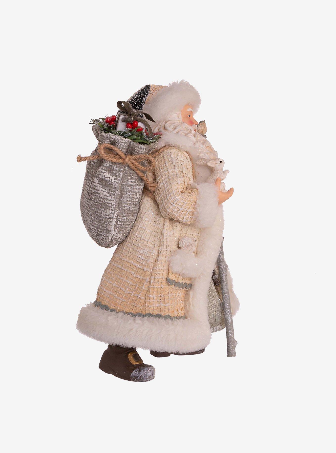 Kurt Adler Fabriche Snowy Woods Santa Figure, , alternate