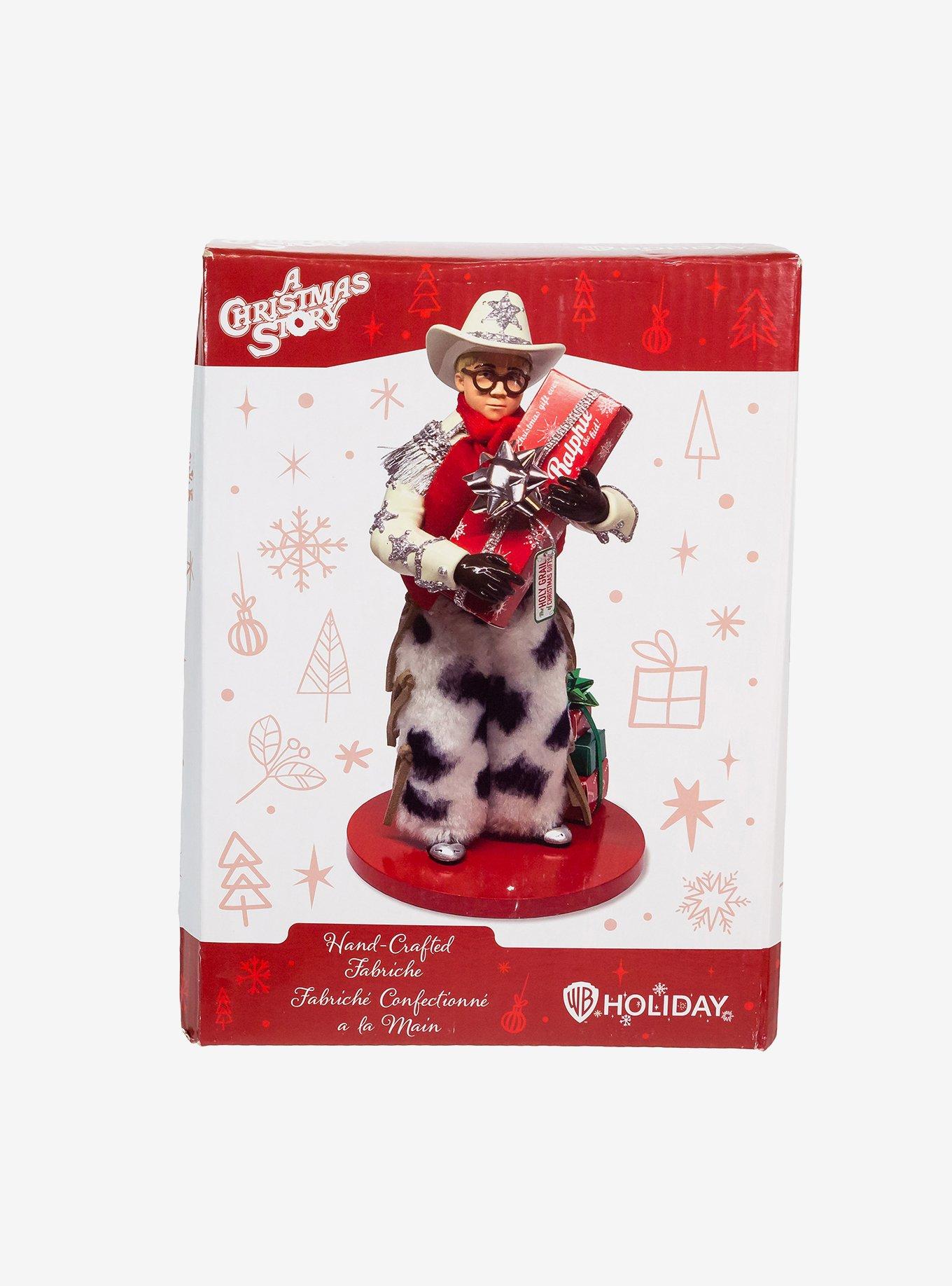 Kurt Adler A Christmas Story Fabric Mache Cowboy Ralphie Figure, , alternate