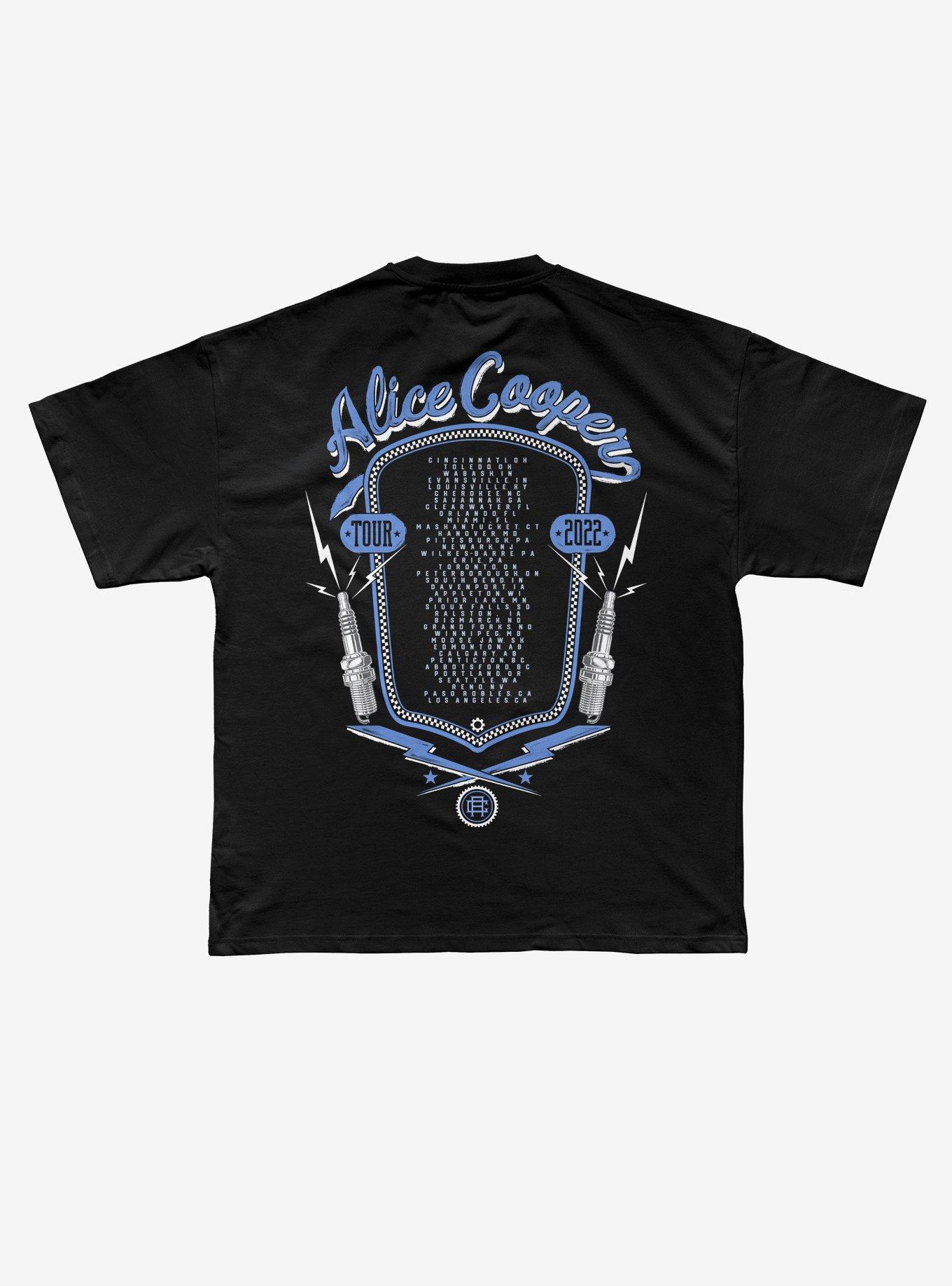 Alice Cooper Detroit Muscle 2022 Tour T-Shirt, BLACK, alternate