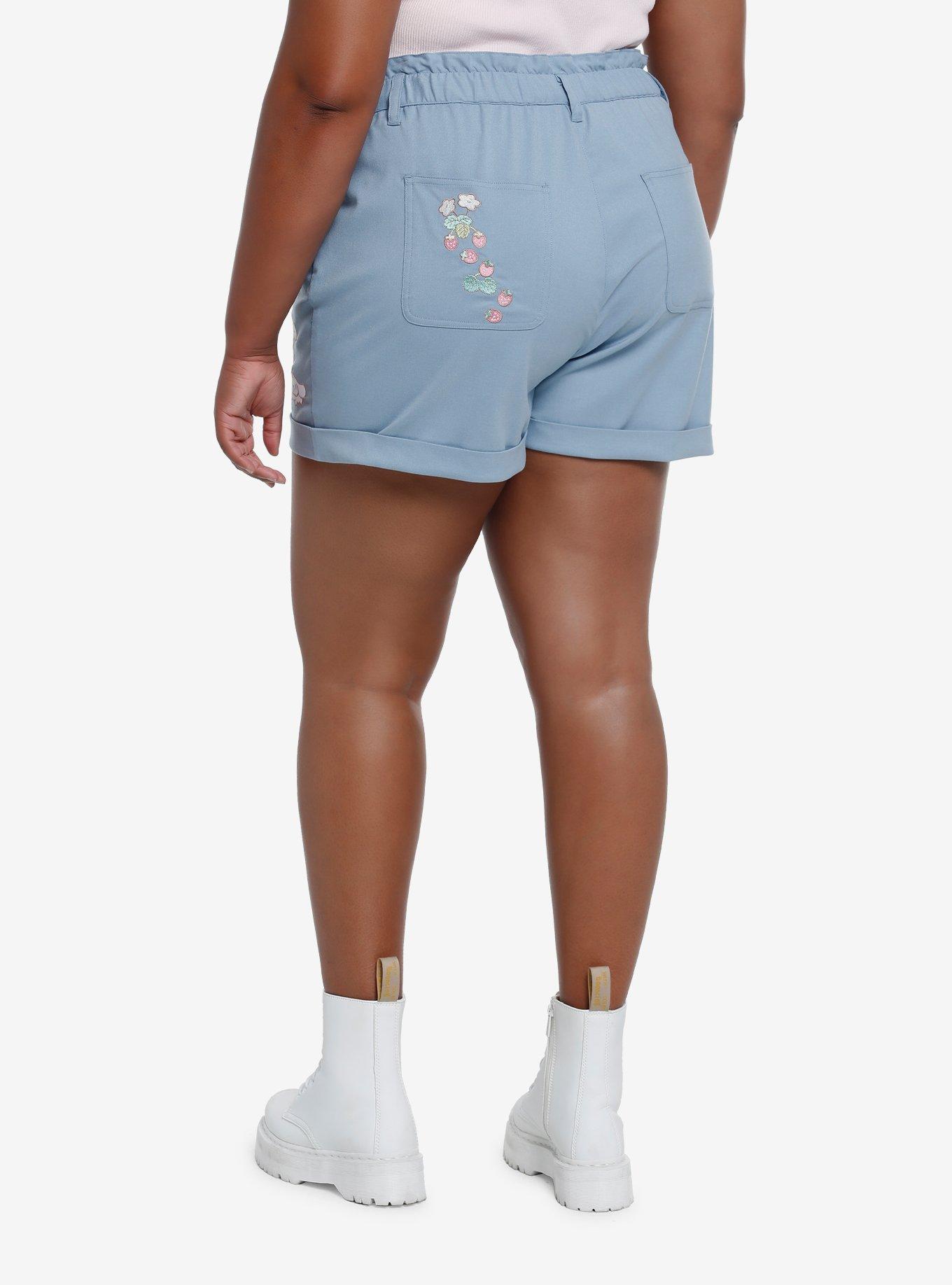 Cinnamoroll Family Paper Bag High-Waisted Shorts Plus Size, MULTI, alternate