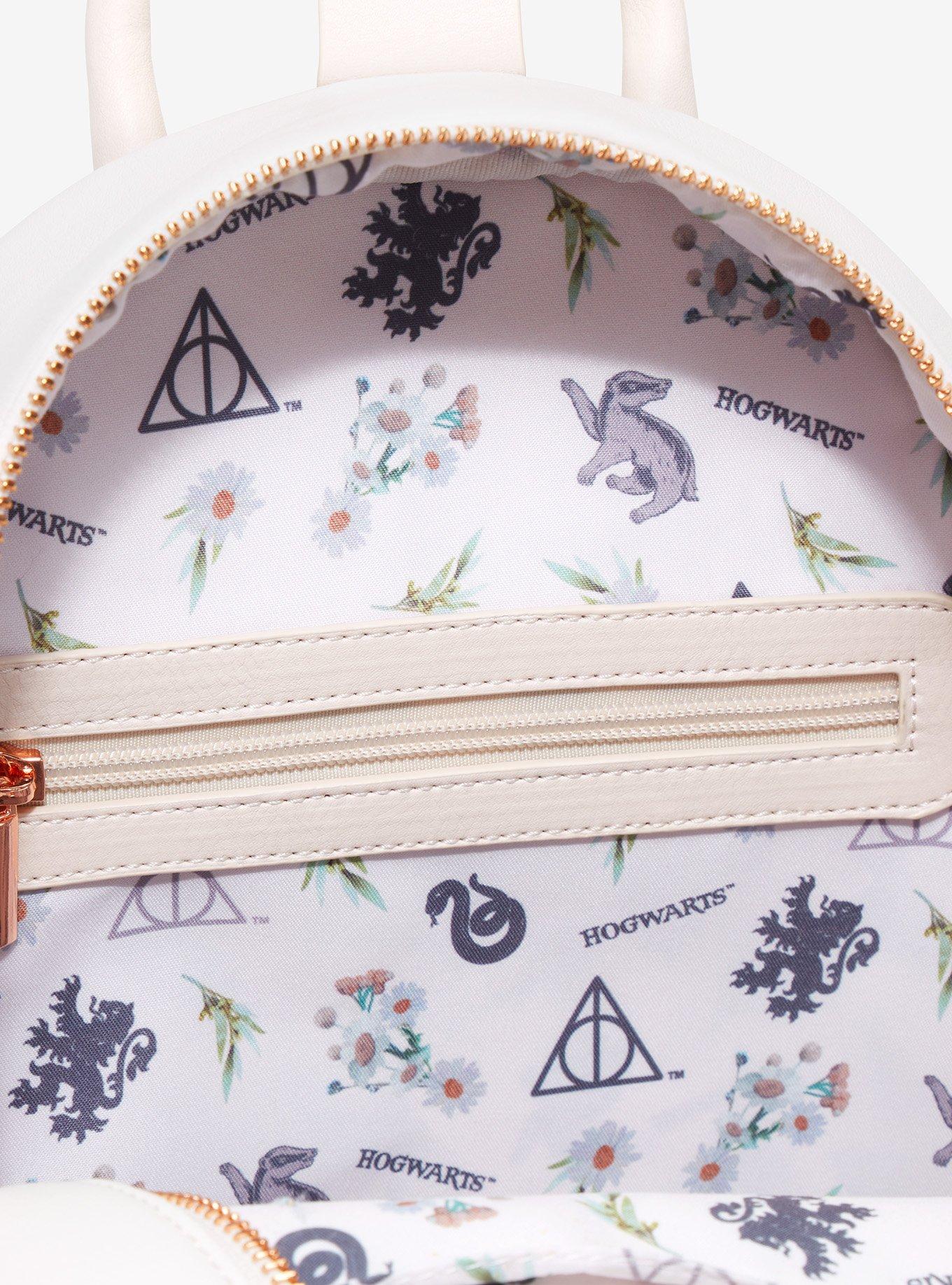 Our Universe Harry Potter Floral Deathly Hallows Mini Backpack - BoxLunch Exclusive, , alternate