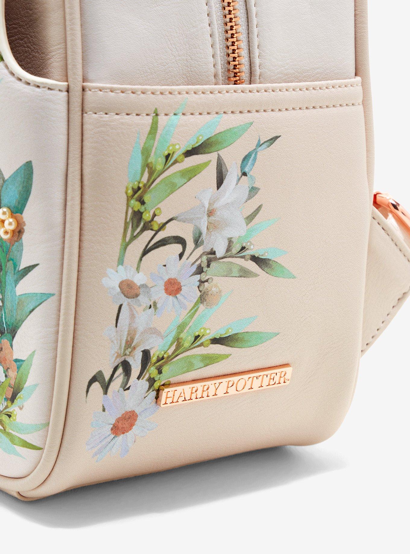 Our Universe Harry Potter Floral Deathly Hallows Mini Backpack - BoxLunch Exclusive, , alternate