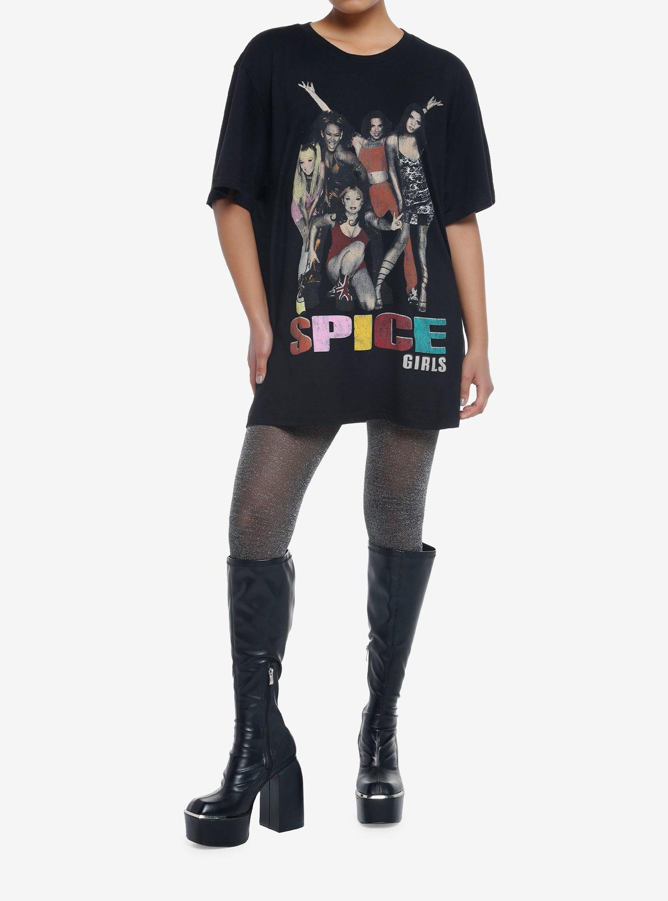 Spice Girls Group T-Shirt Dress, BLACK, alternate