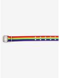 Rainbow Woven Double Grommet Belt, MULTI, alternate