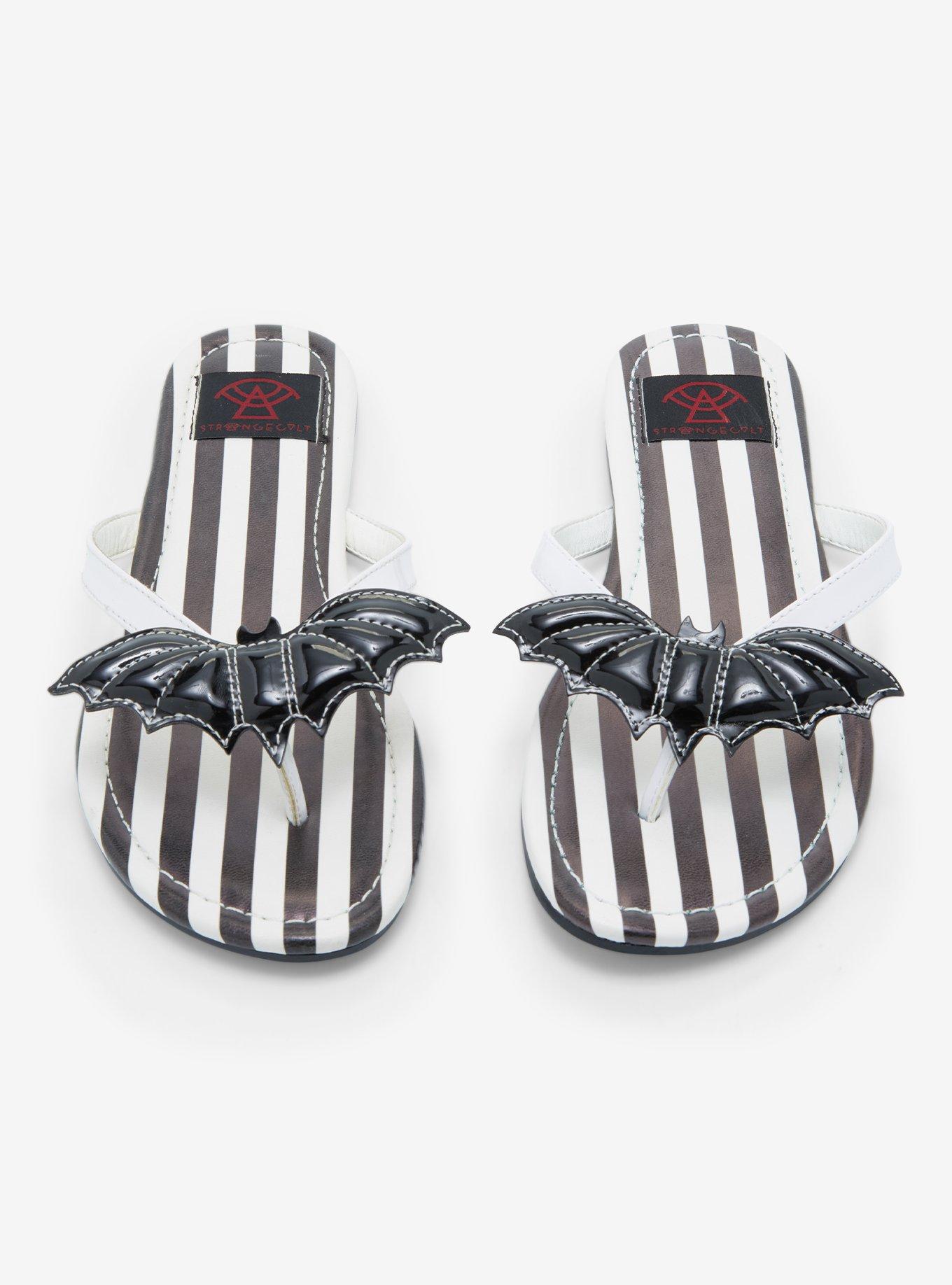 Strange Cvlt Bats & Stripes Flip Flops, MULTI, alternate