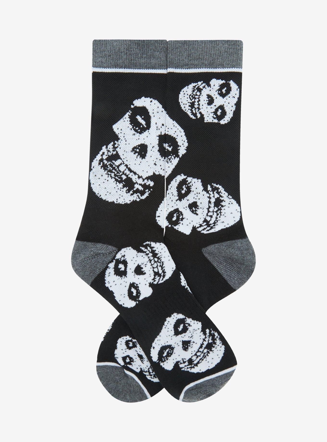 Misfits Fiend Skull Crew Socks, , hi-res